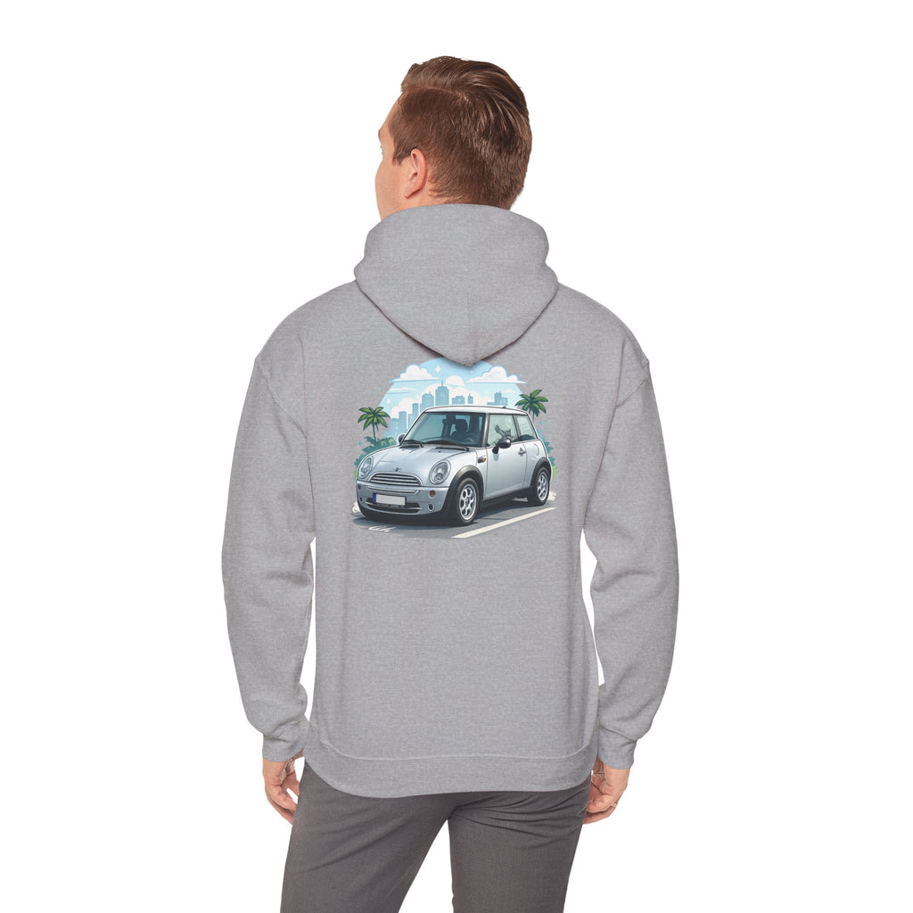 Mini Cooper Beach Hoodie – Vintage Coastal Car Pullover