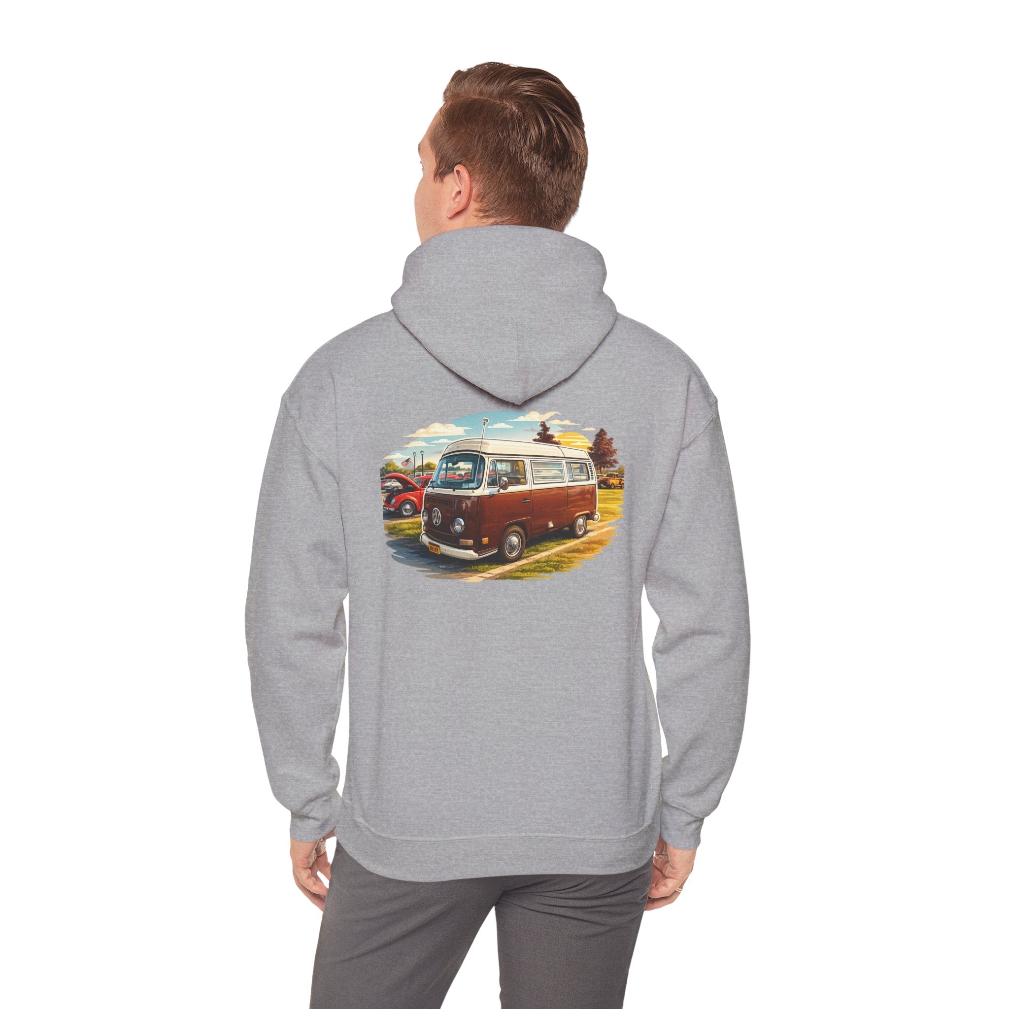 VW bus back print hoodie