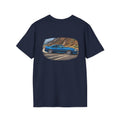 Foxbody Blue T-Shirt — Vintage Roadside Illustration Tee
