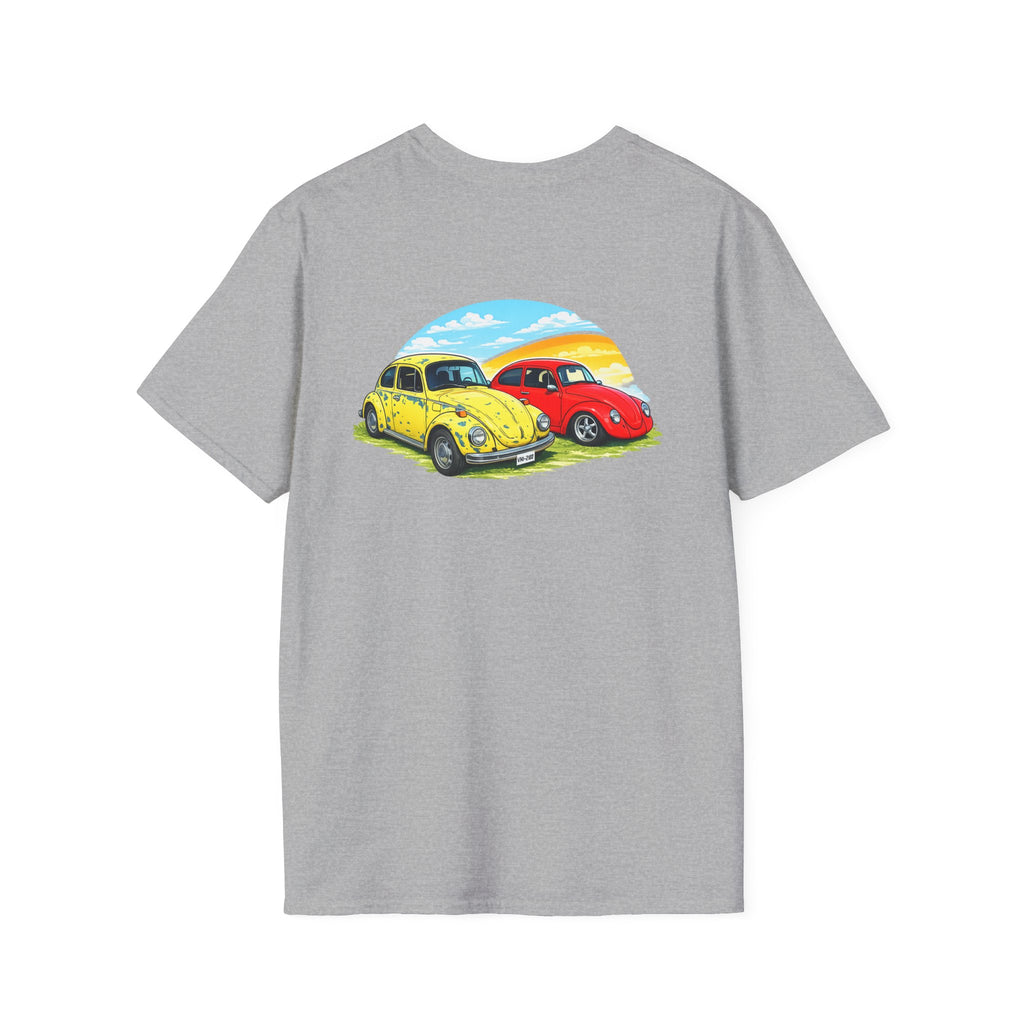 Classic VW Beetles Sunset T-Shirt — Vintage Car Graphic Tee