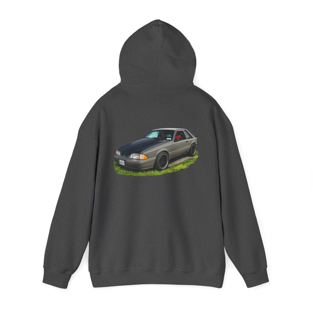 Classic Foxbody Mustang Hoodie – Vintage 1980s Muscle Car Sweatshirt