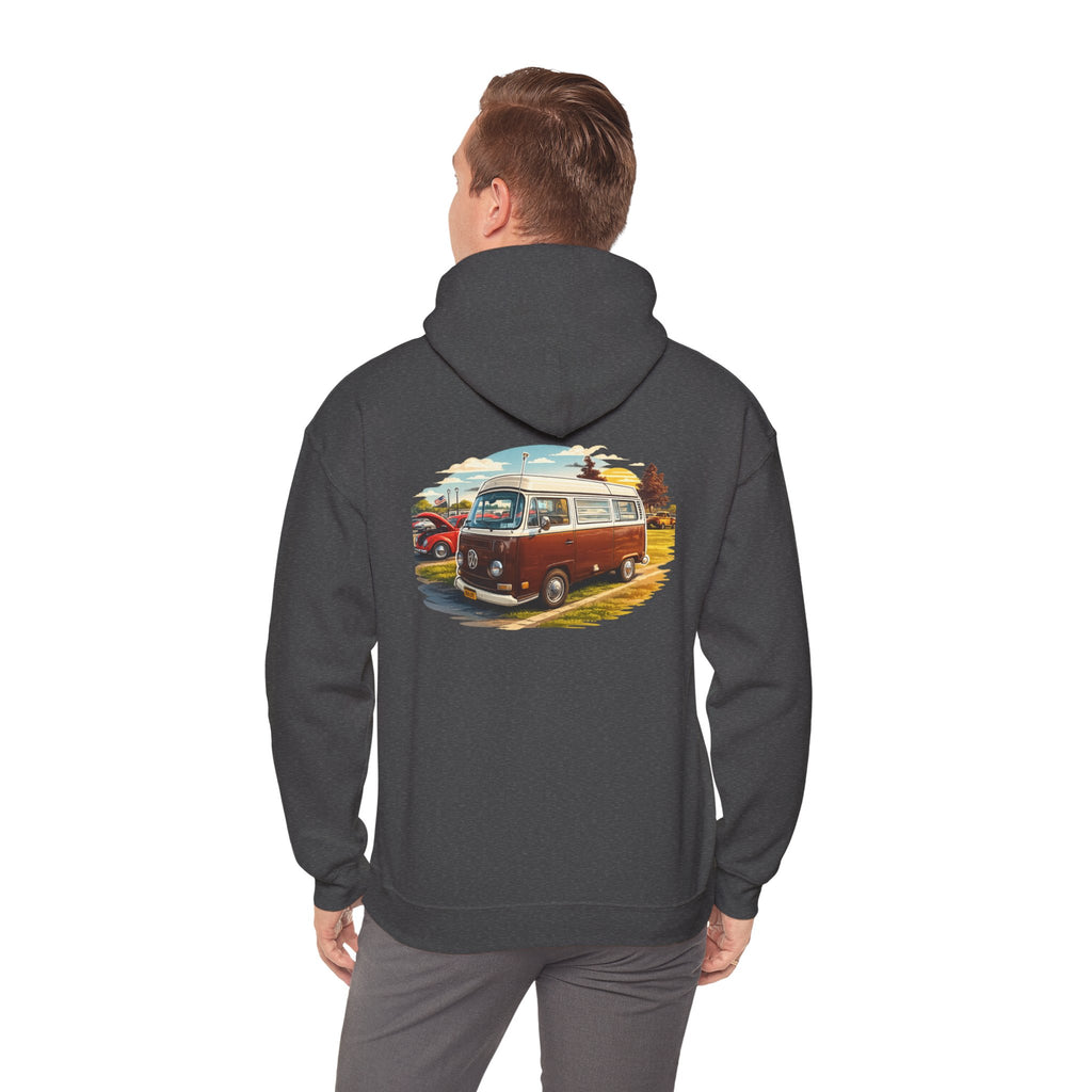 VW bus back print hoodie