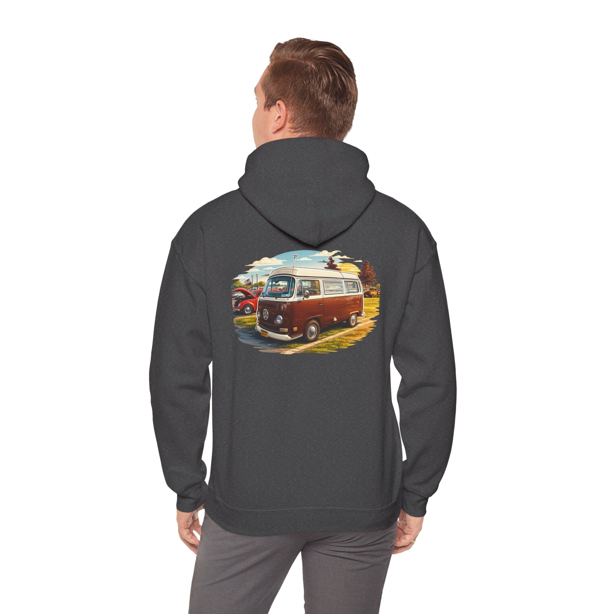 VW bus back print hoodie