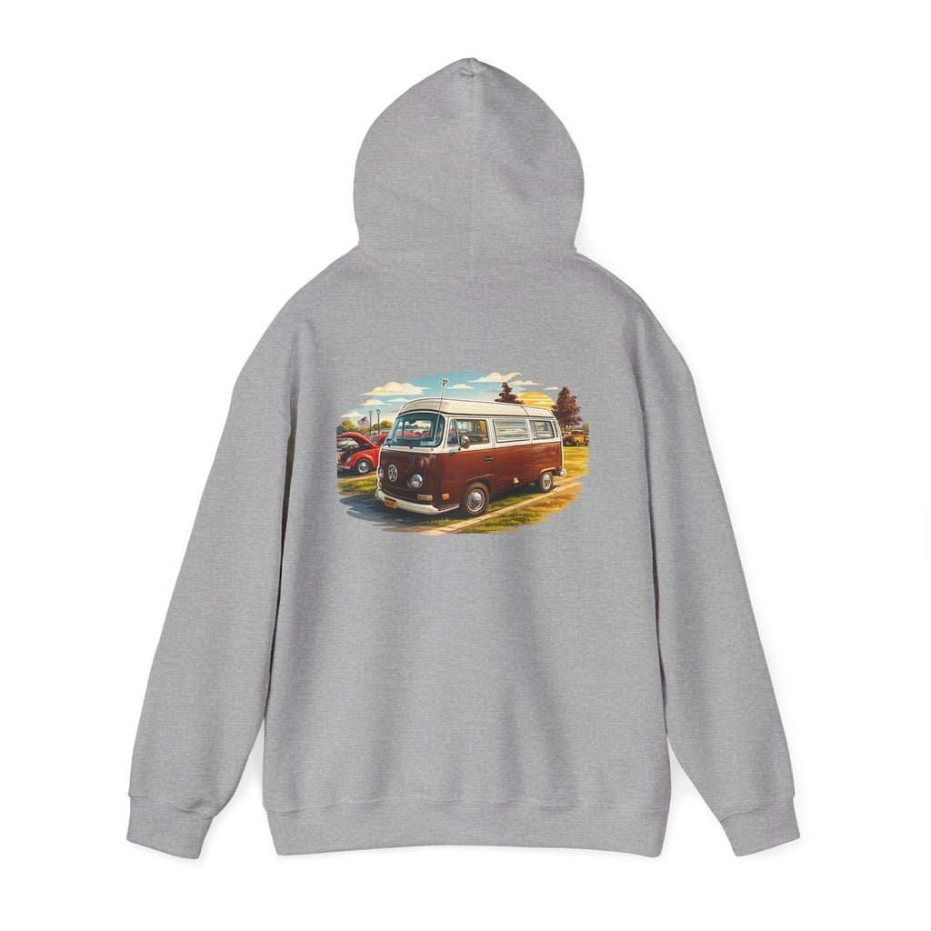 VW bus back print hoodie