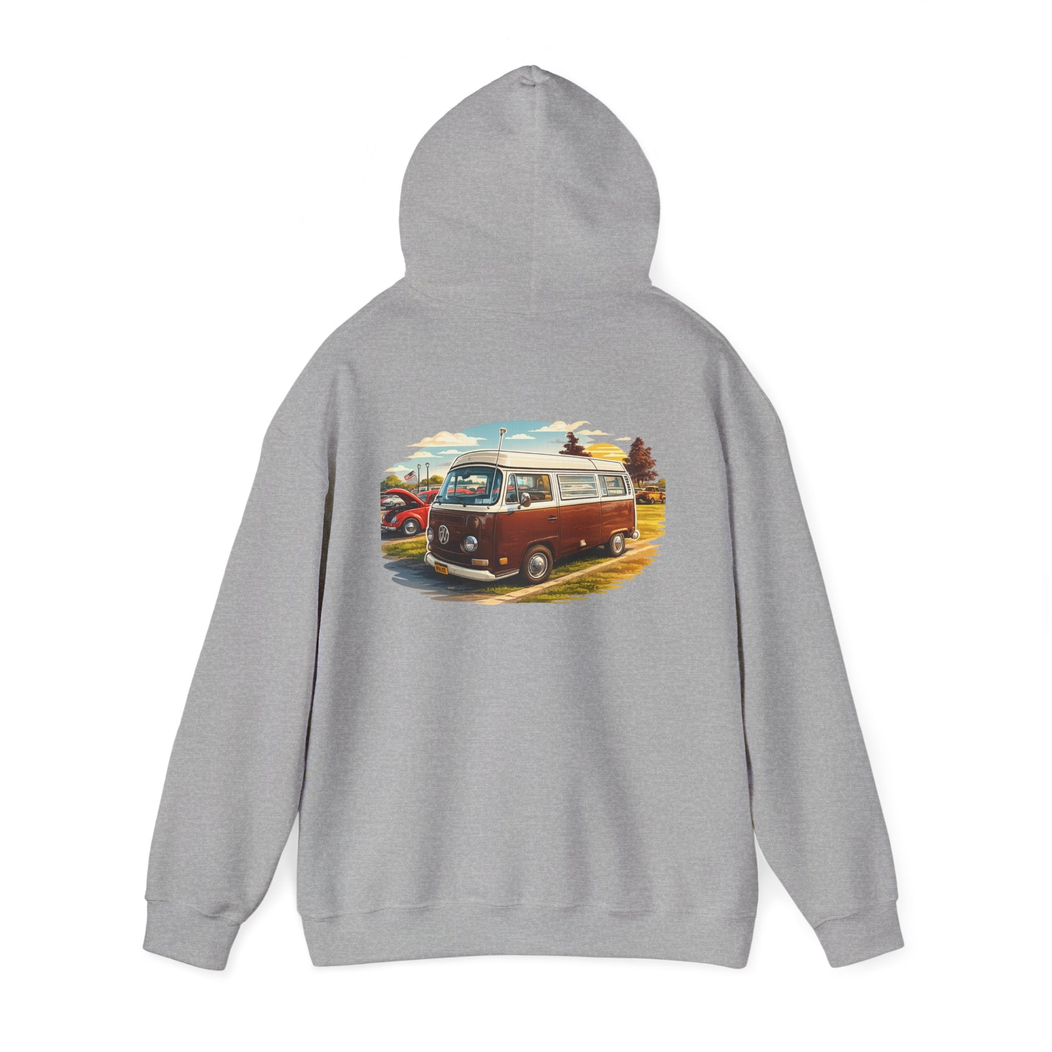 VW bus back print hoodie
