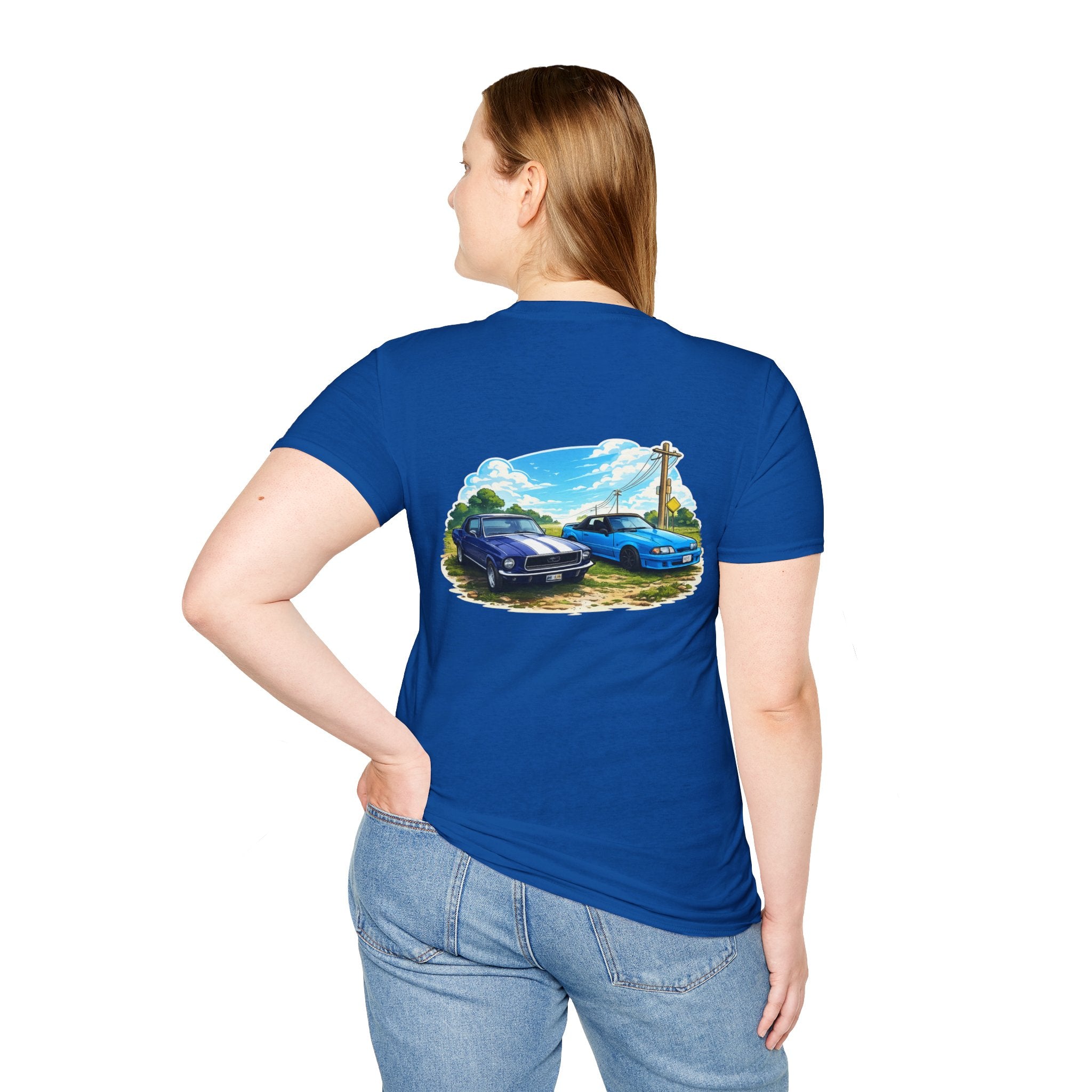 Foxbody and 69 mustang Back Print Tshirt