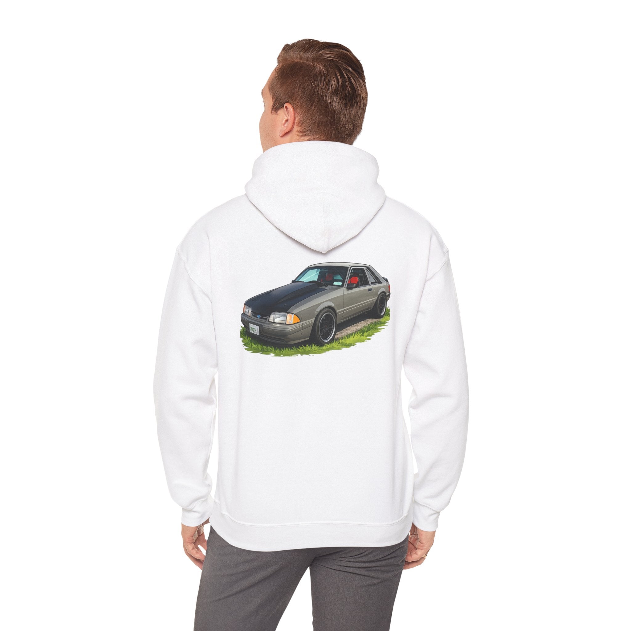 Classic Foxbody Mustang Hoodie – Vintage 1980s Muscle Car Sweatshirt