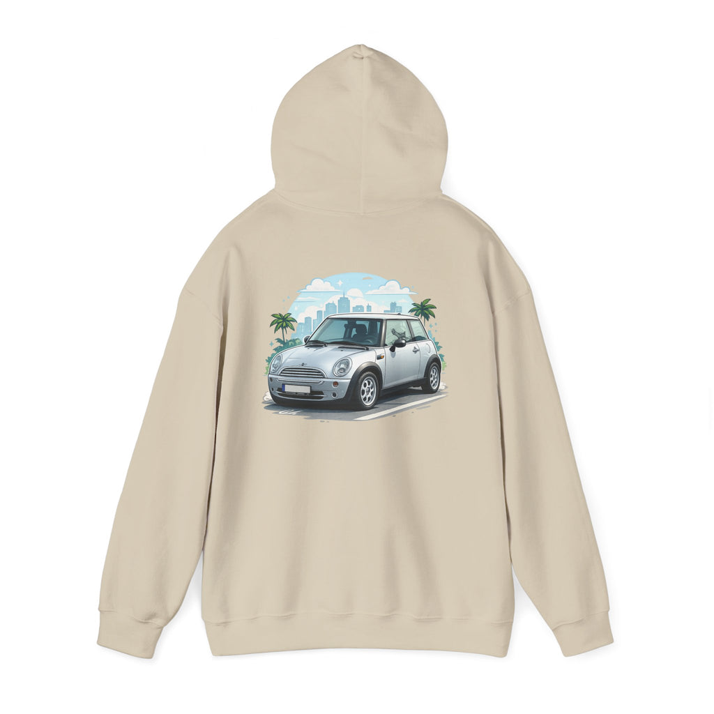 Mini Cooper Beach Hoodie – Vintage Coastal Car Pullover
