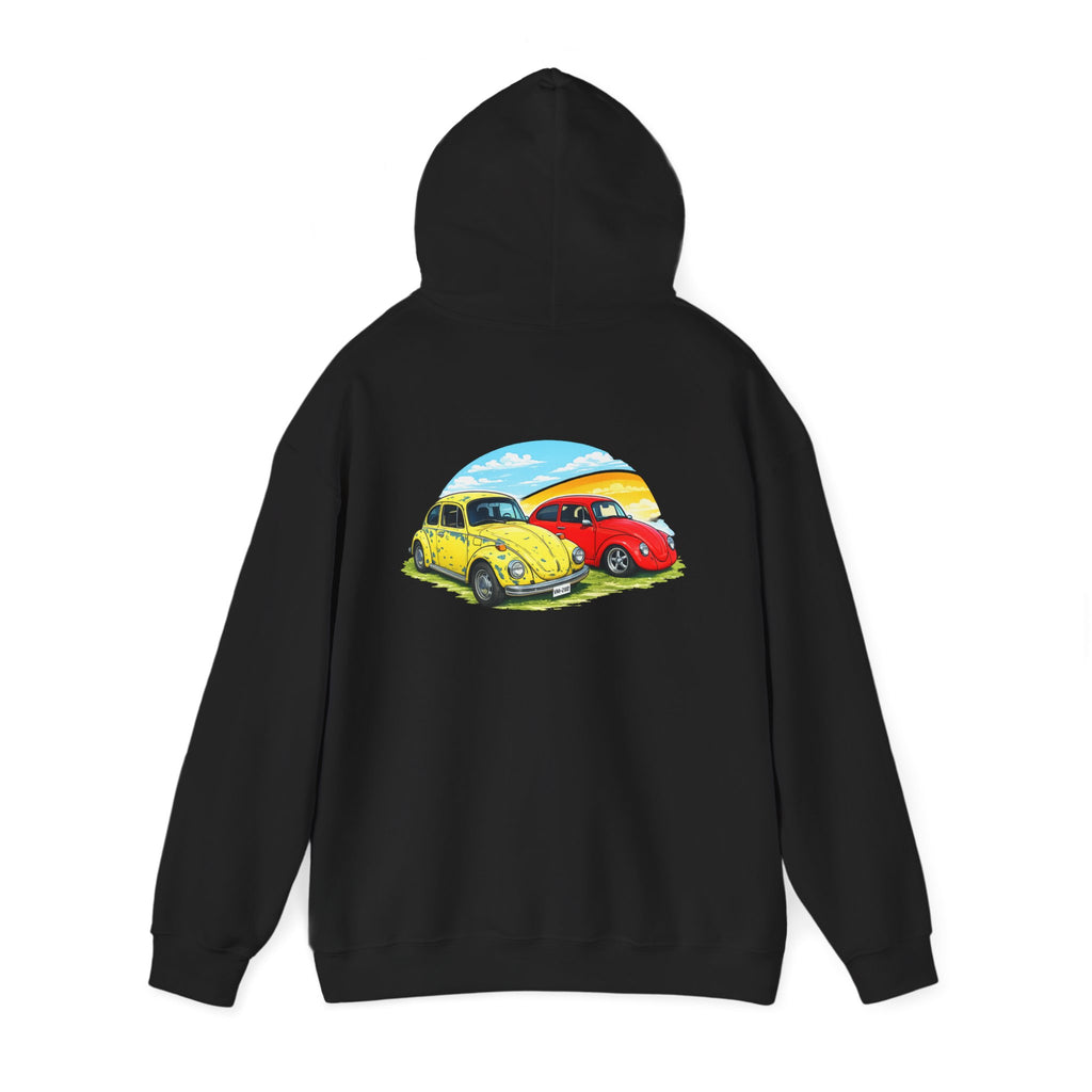 Classic VW Beetle Sunset Hoodie — Vintage Car Graphic Pullover