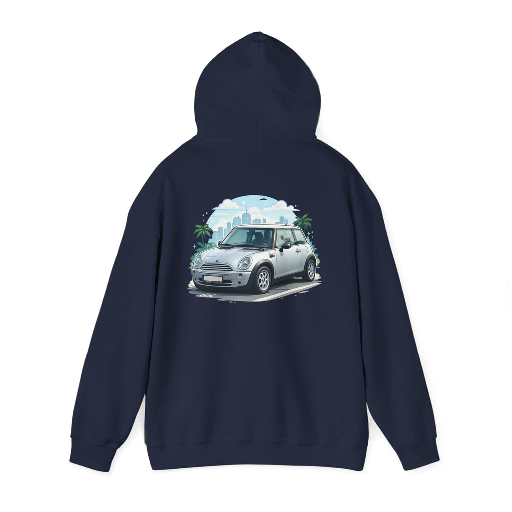 Mini Cooper Beach Hoodie – Vintage Coastal Car Pullover