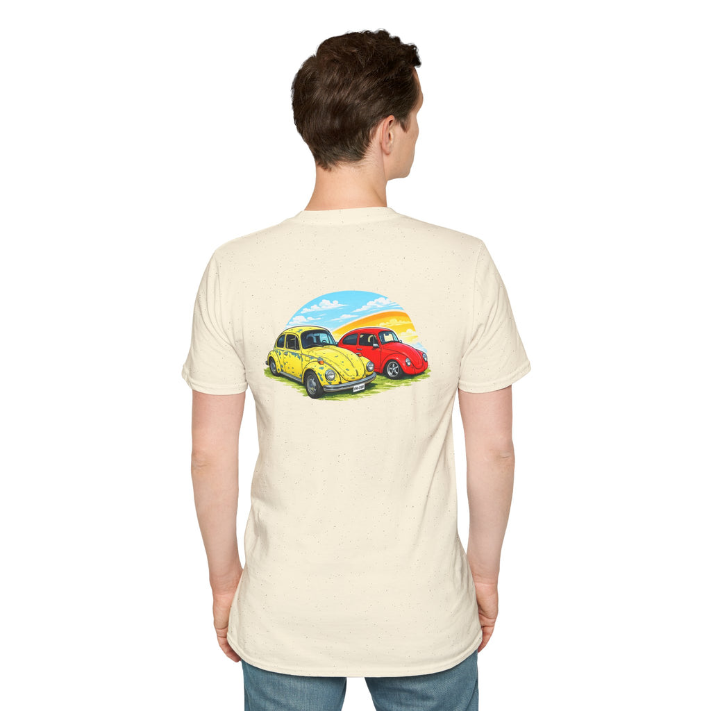 Classic VW Beetles Sunset T-Shirt — Vintage Car Graphic Tee