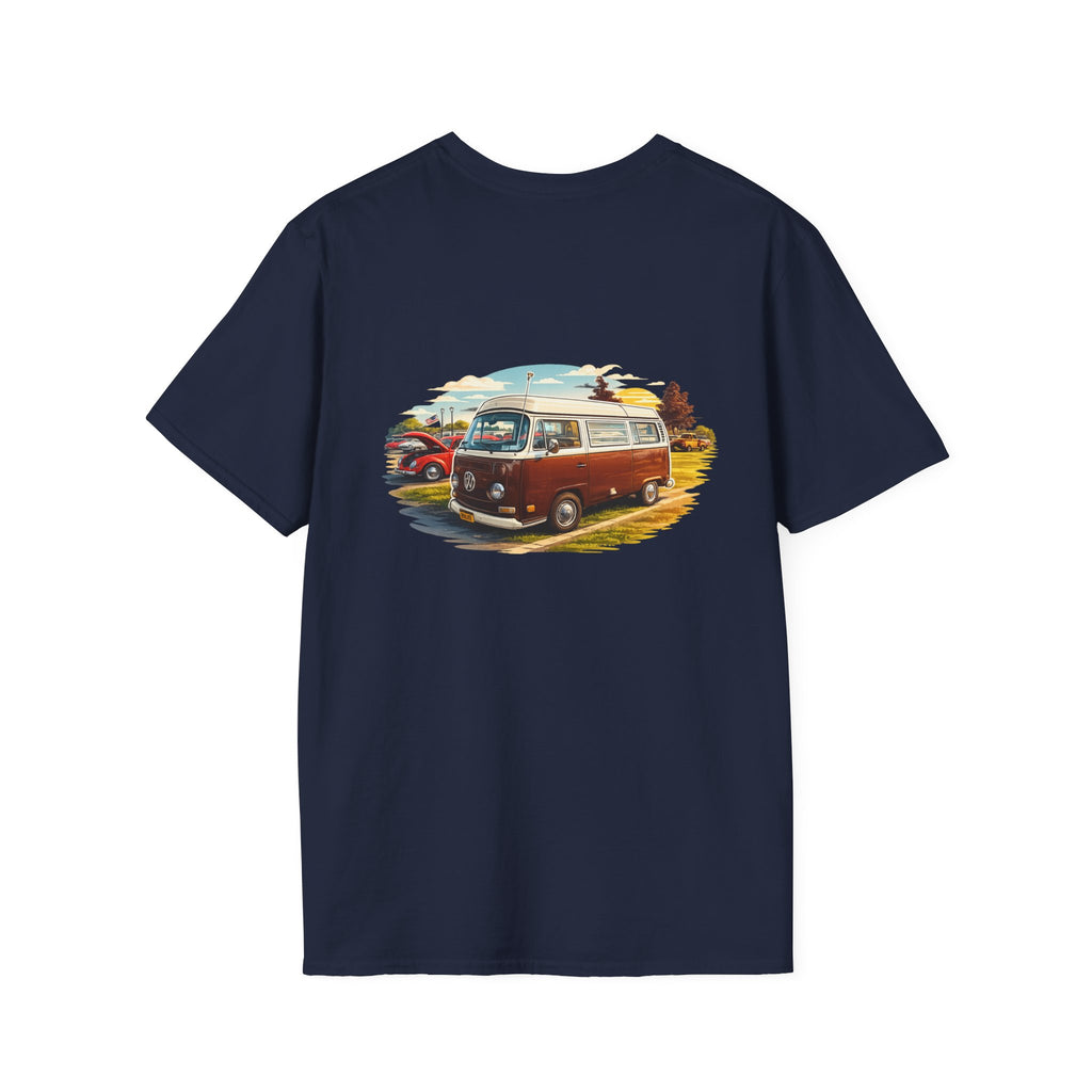 Vintage VW Camper T-Shirt — Retro Road Trip Van Graphic Tee
