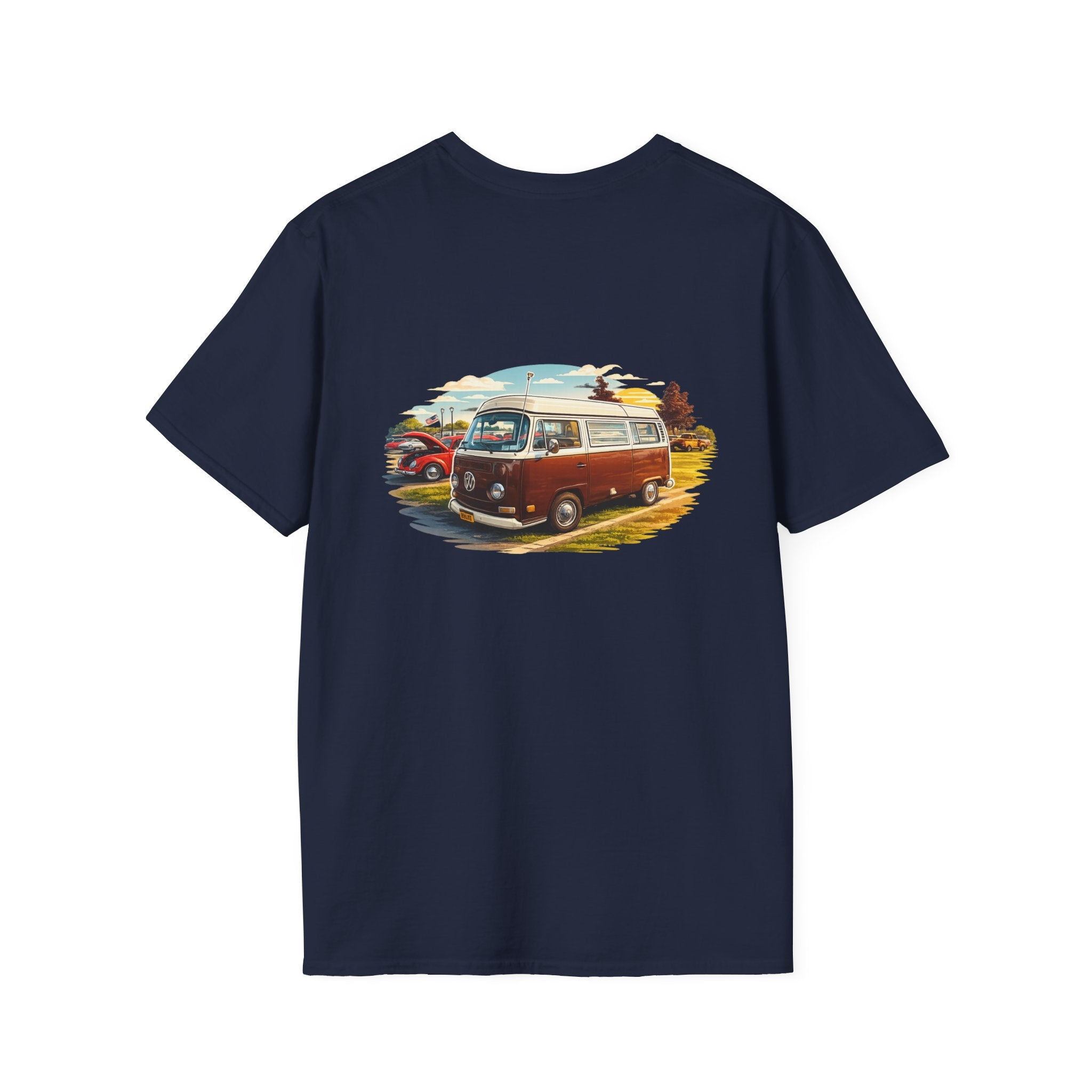 Vintage VW Camper T-Shirt — Retro Road Trip Van Graphic Tee