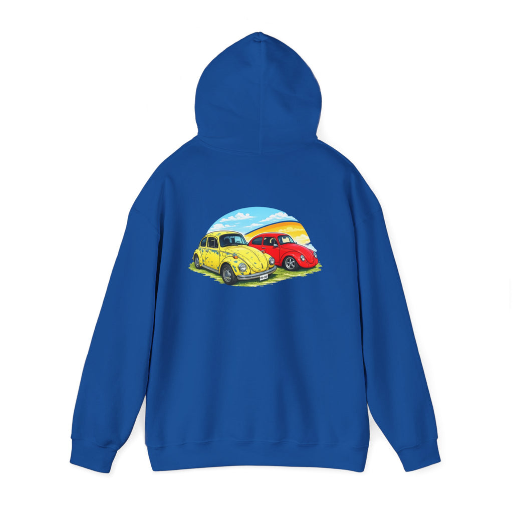 Classic VW Beetle Sunset Hoodie — Vintage Car Graphic Pullover