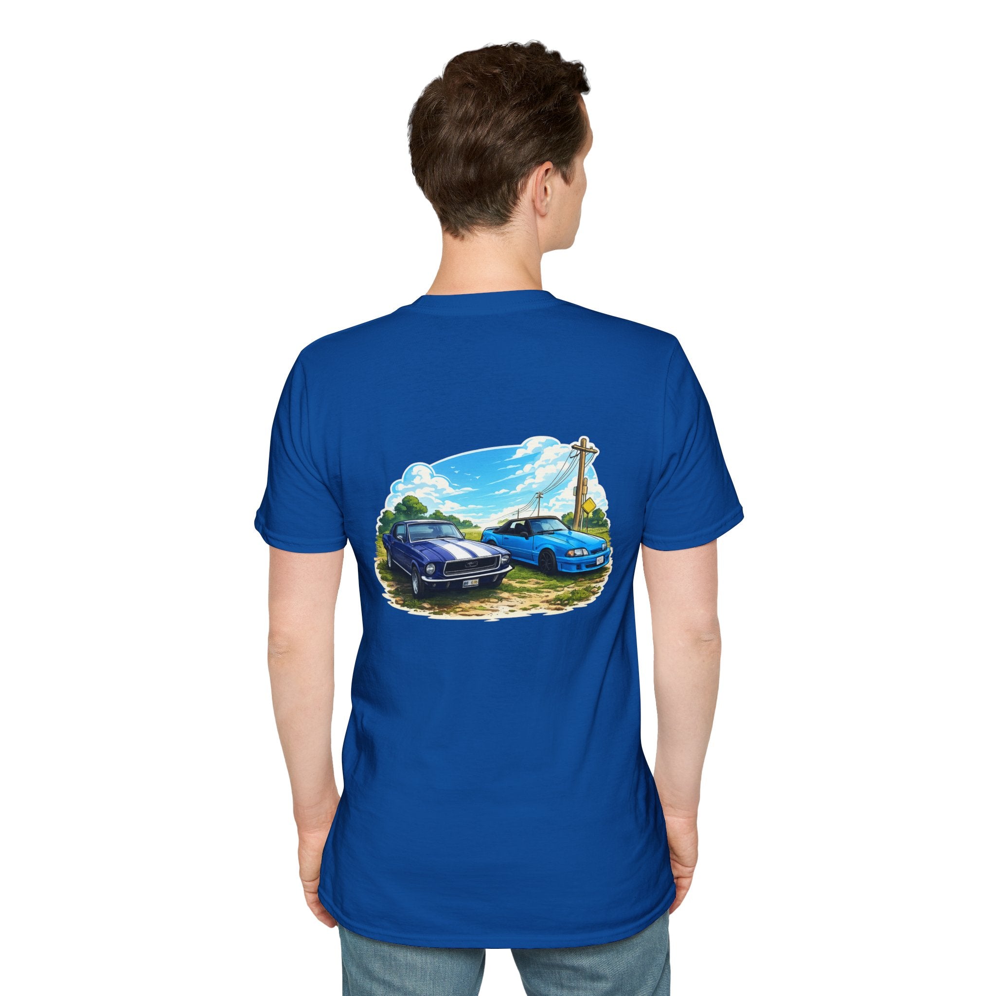 Foxbody and 69 mustang Back Print Tshirt