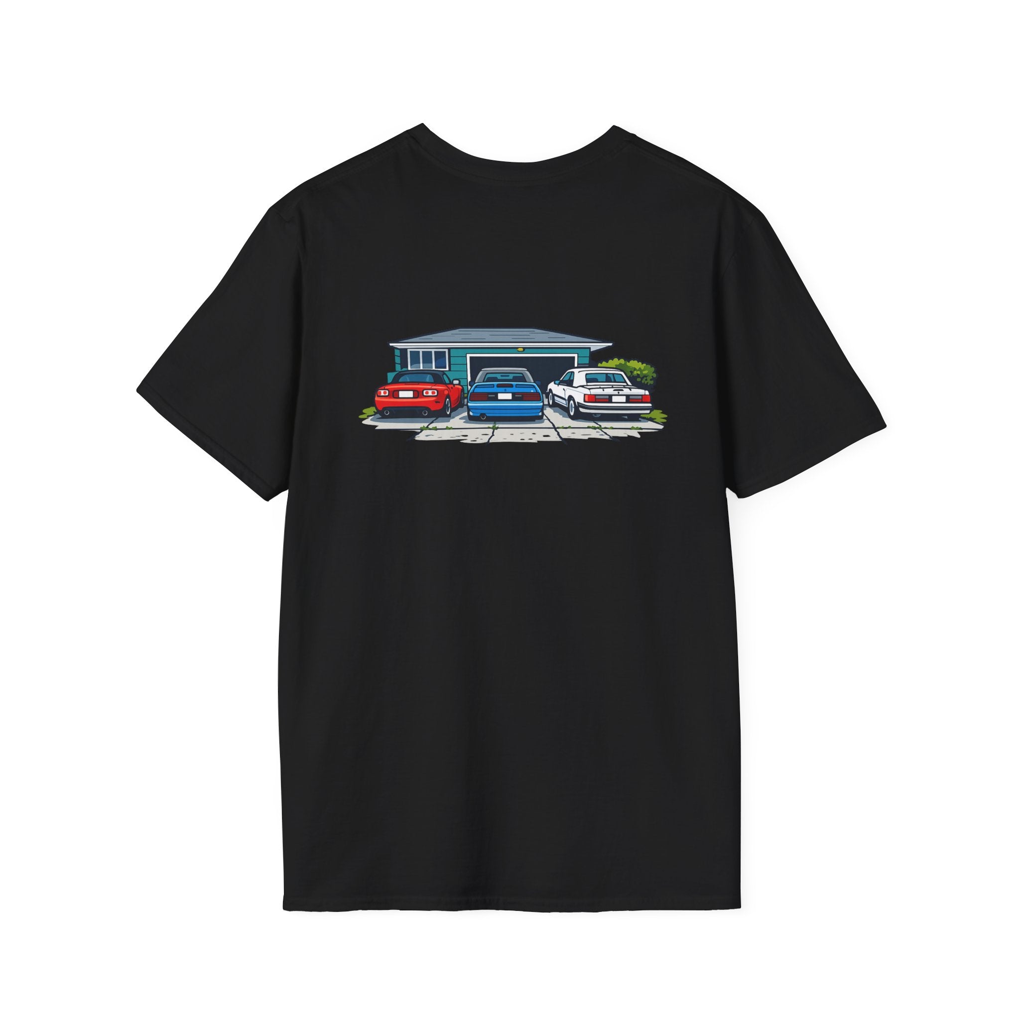 Classic Car Garage Tee — Vintage Muscle Car Shirt