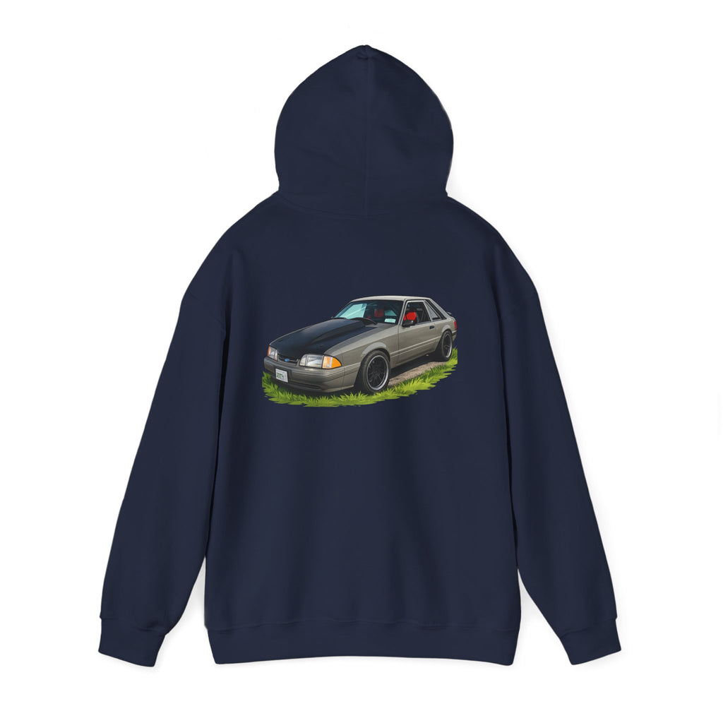 Classic Foxbody Mustang Hoodie – Vintage 1980s Muscle Car Sweatshirt