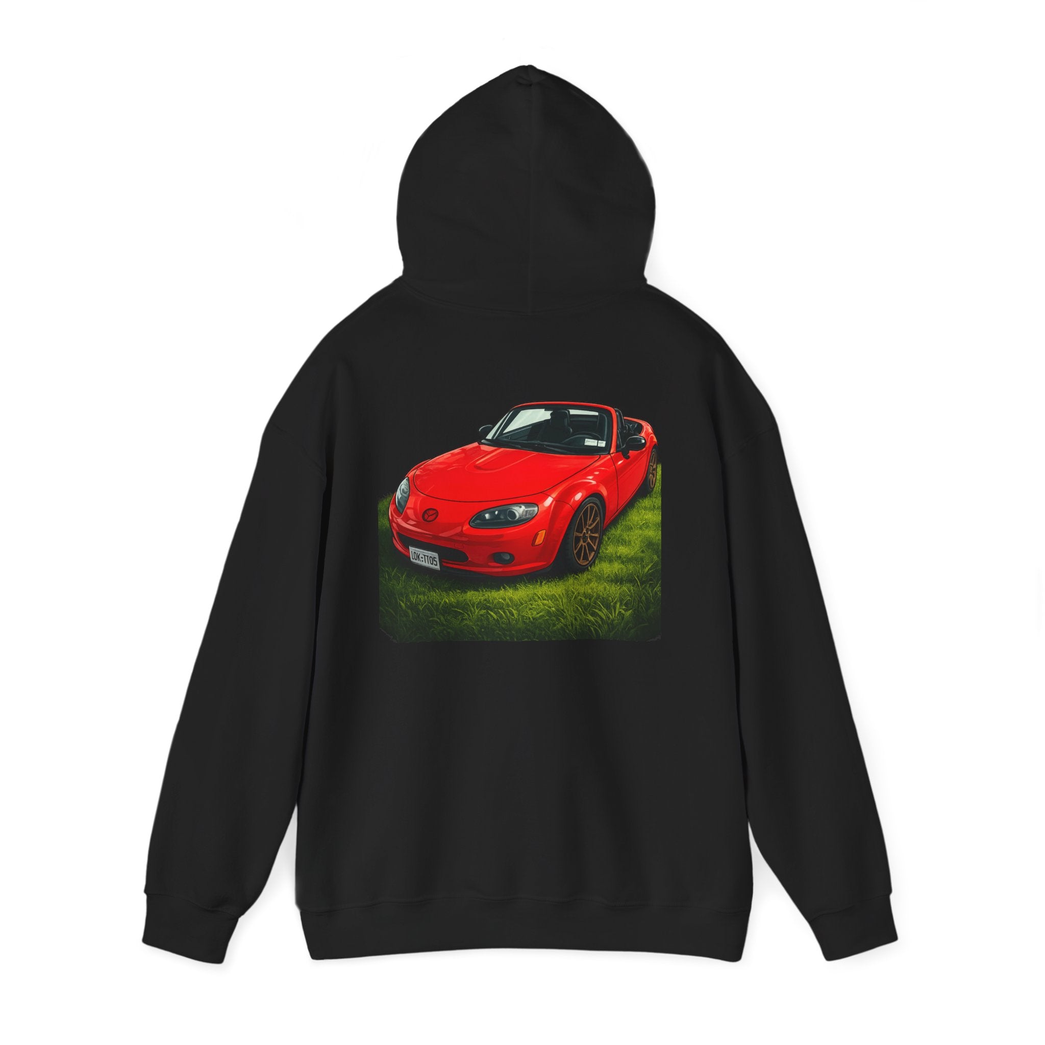 Car Hoodie — Red Sports Convertible Graphic Pullover