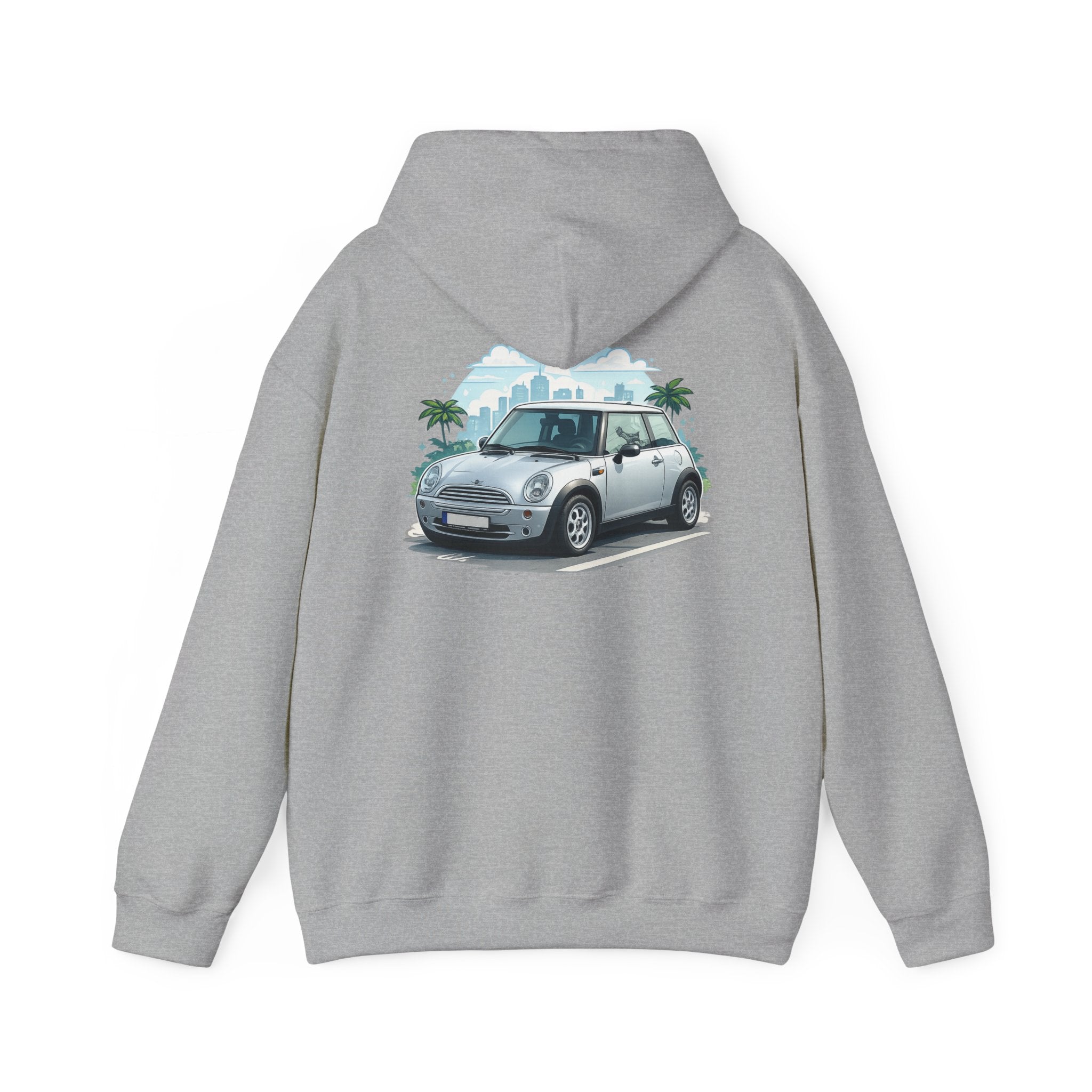 Mini Cooper Beach Hoodie – Vintage Coastal Car Pullover