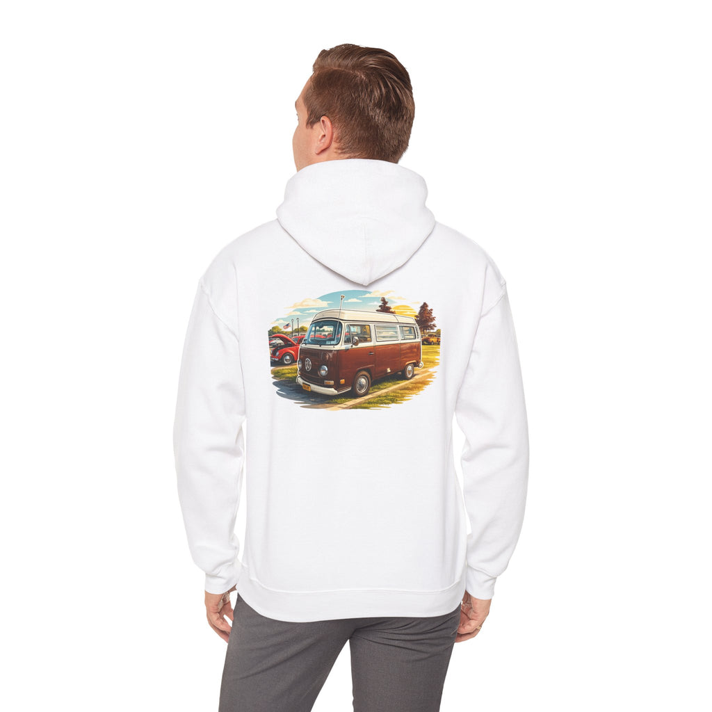 VW bus back print hoodie
