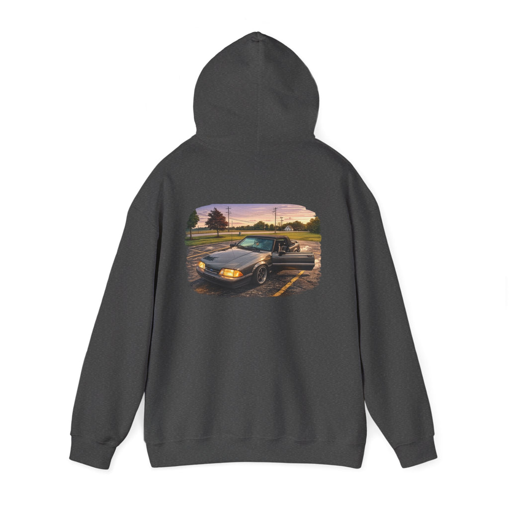 Classic Truck Sunset Hoodie — Vintage Pickup Scenic Graphic Sweatshirt