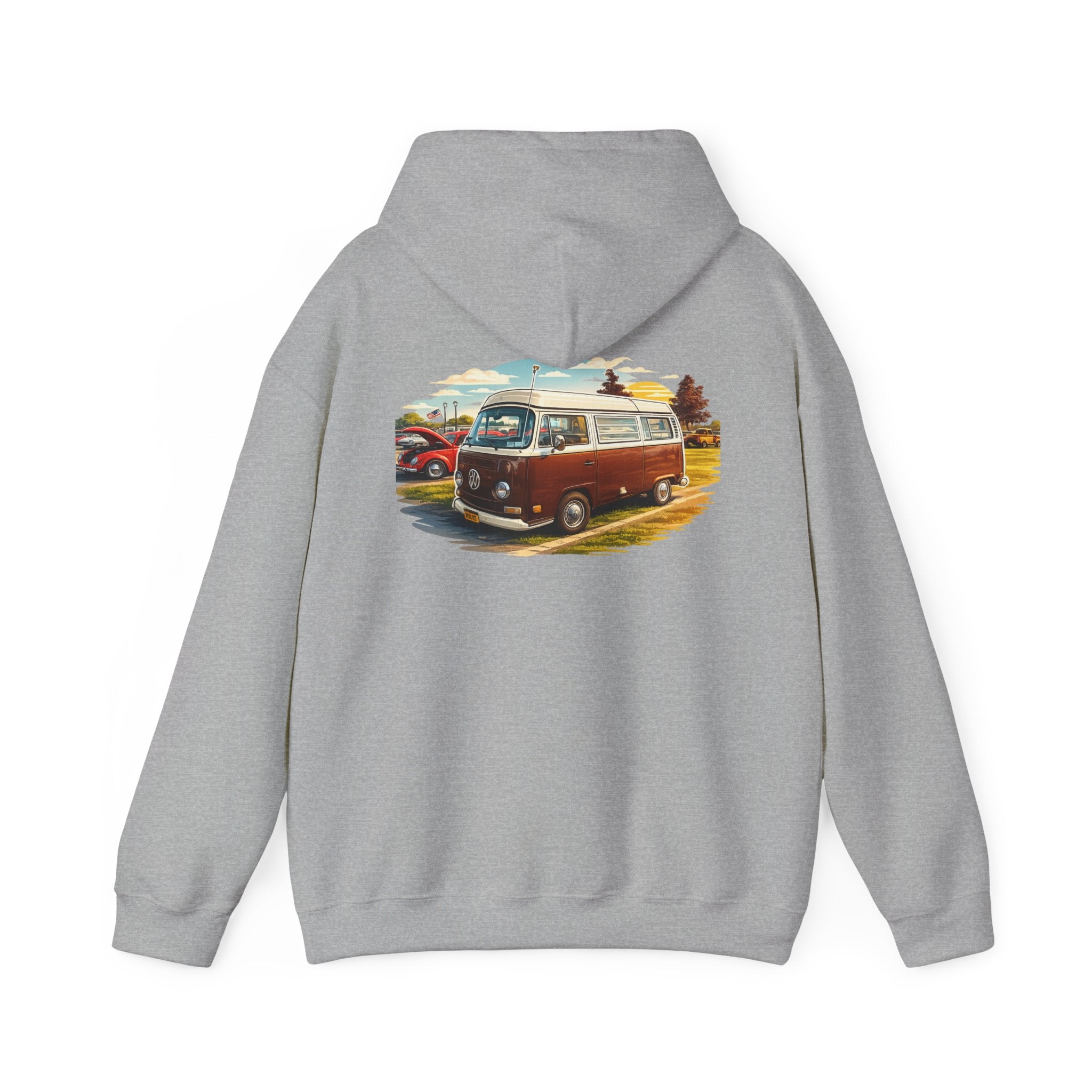 VW bus back print hoodie