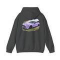 Lavender Mustang Hoodie — Purple Sports Car Graphic Pullover