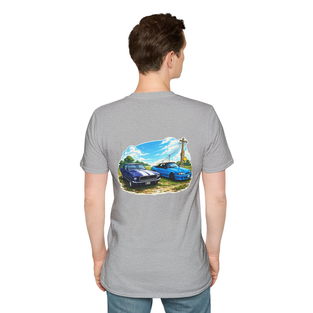 Foxbody and 69 mustang Back Print Tshirt