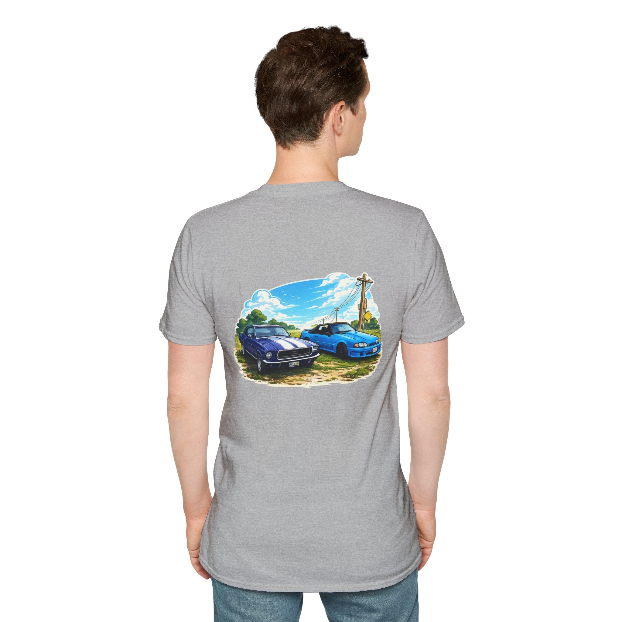 Foxbody and 69 mustang Back Print Tshirt