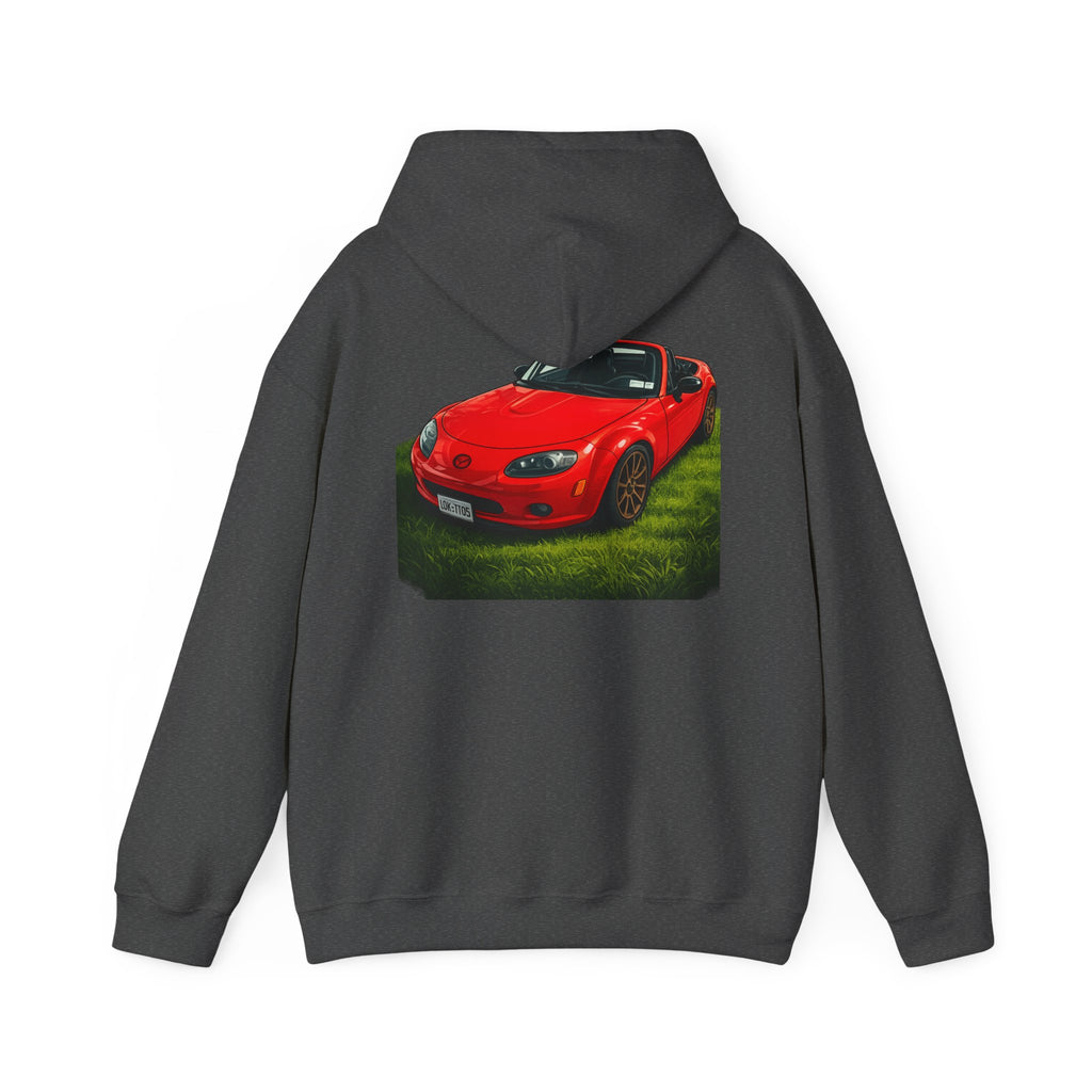 Car Hoodie — Red Sports Convertible Graphic Pullover