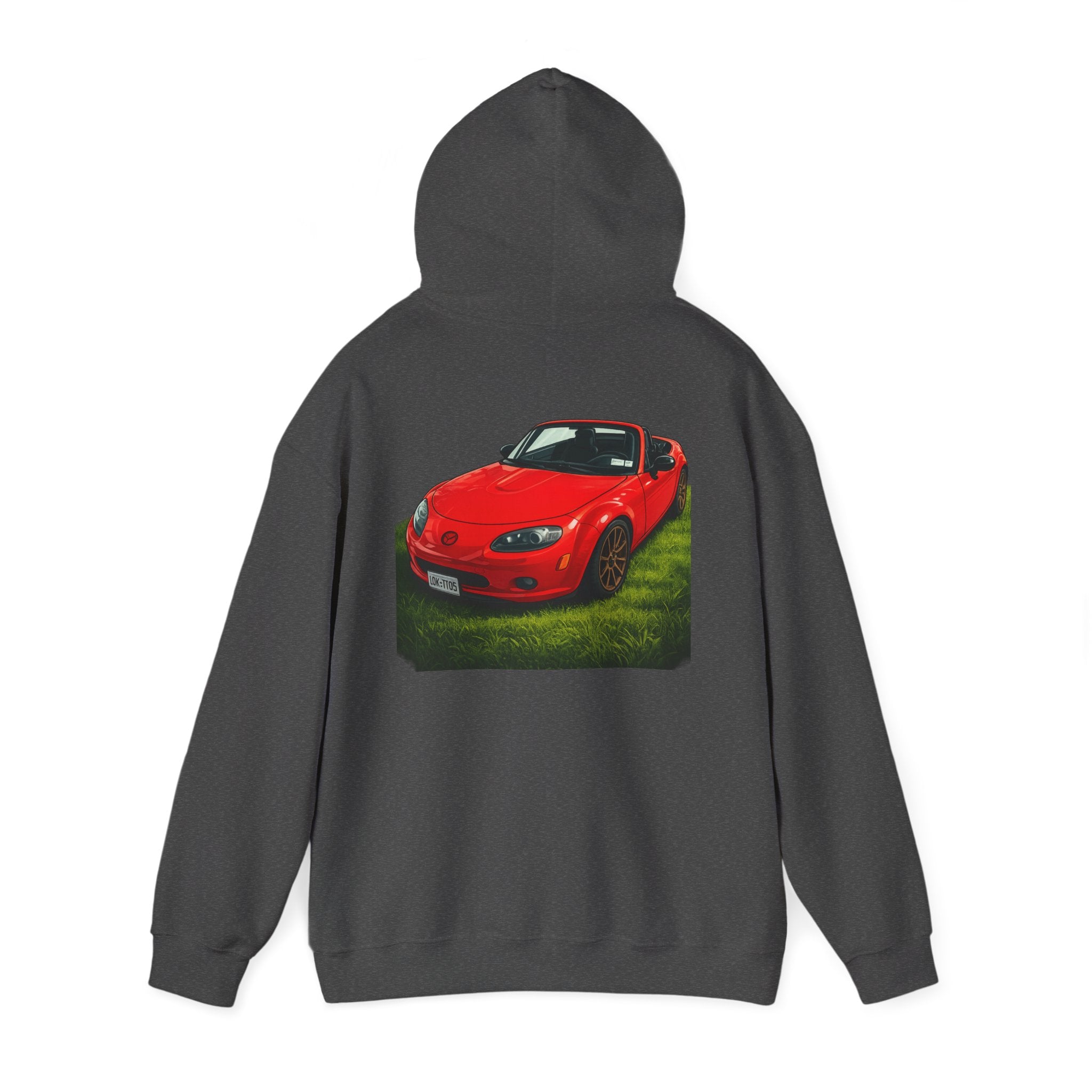 Car Hoodie — Red Sports Convertible Graphic Pullover