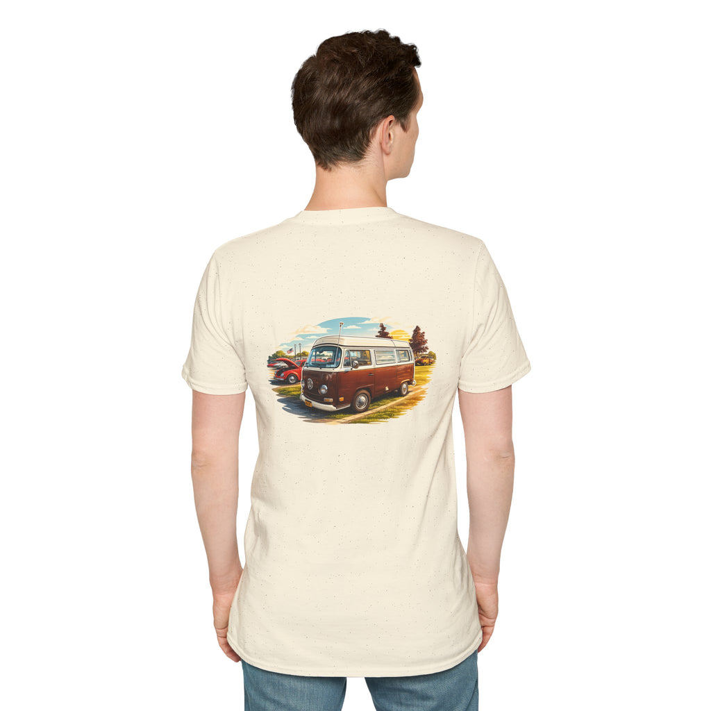 Vintage VW Camper T-Shirt — Retro Road Trip Van Graphic Tee