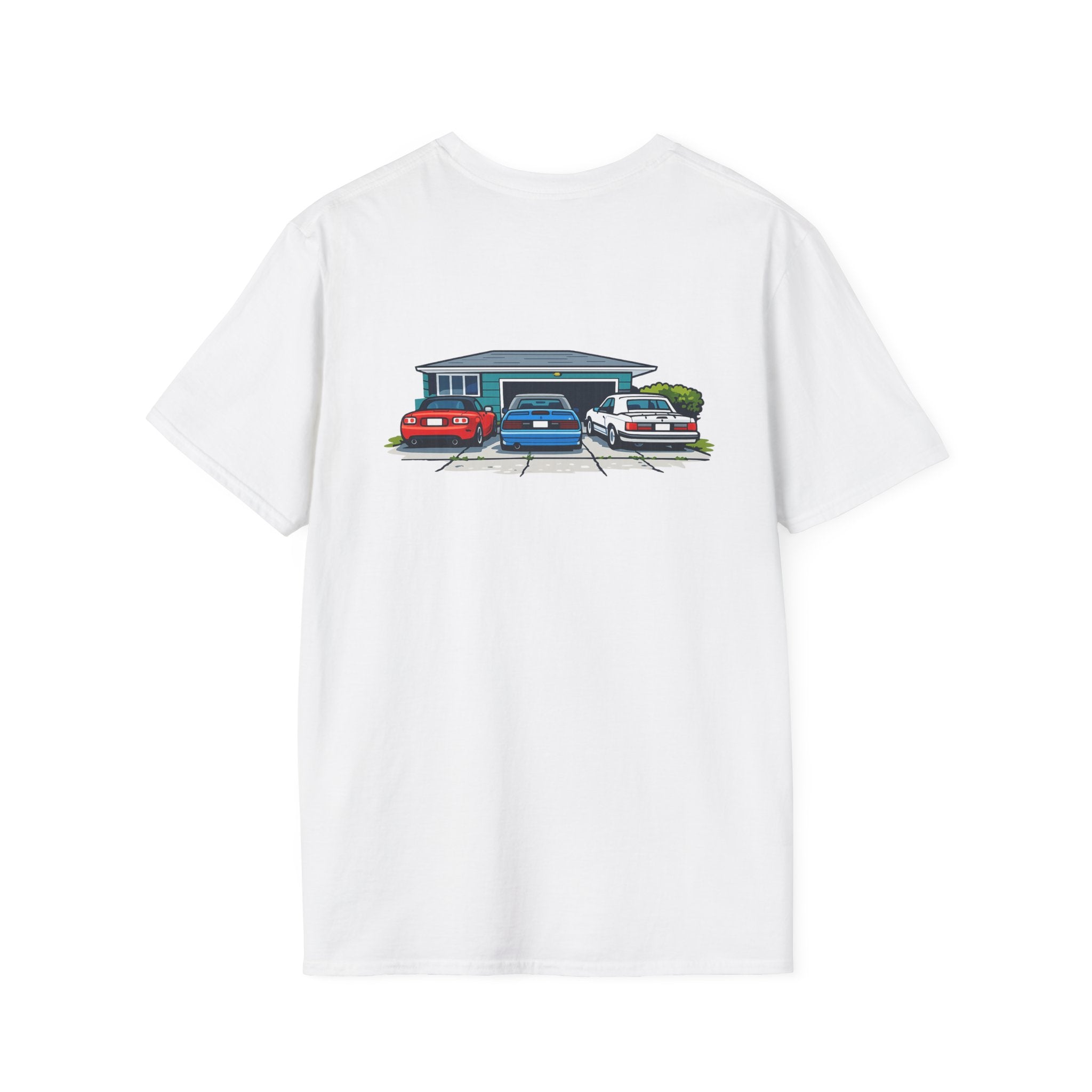 Classic Car Garage Tee — Vintage Muscle Car Shirt