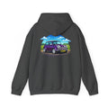 Classic Mini Cooper Hoodie — Retro Purple Car Graphic Pullover