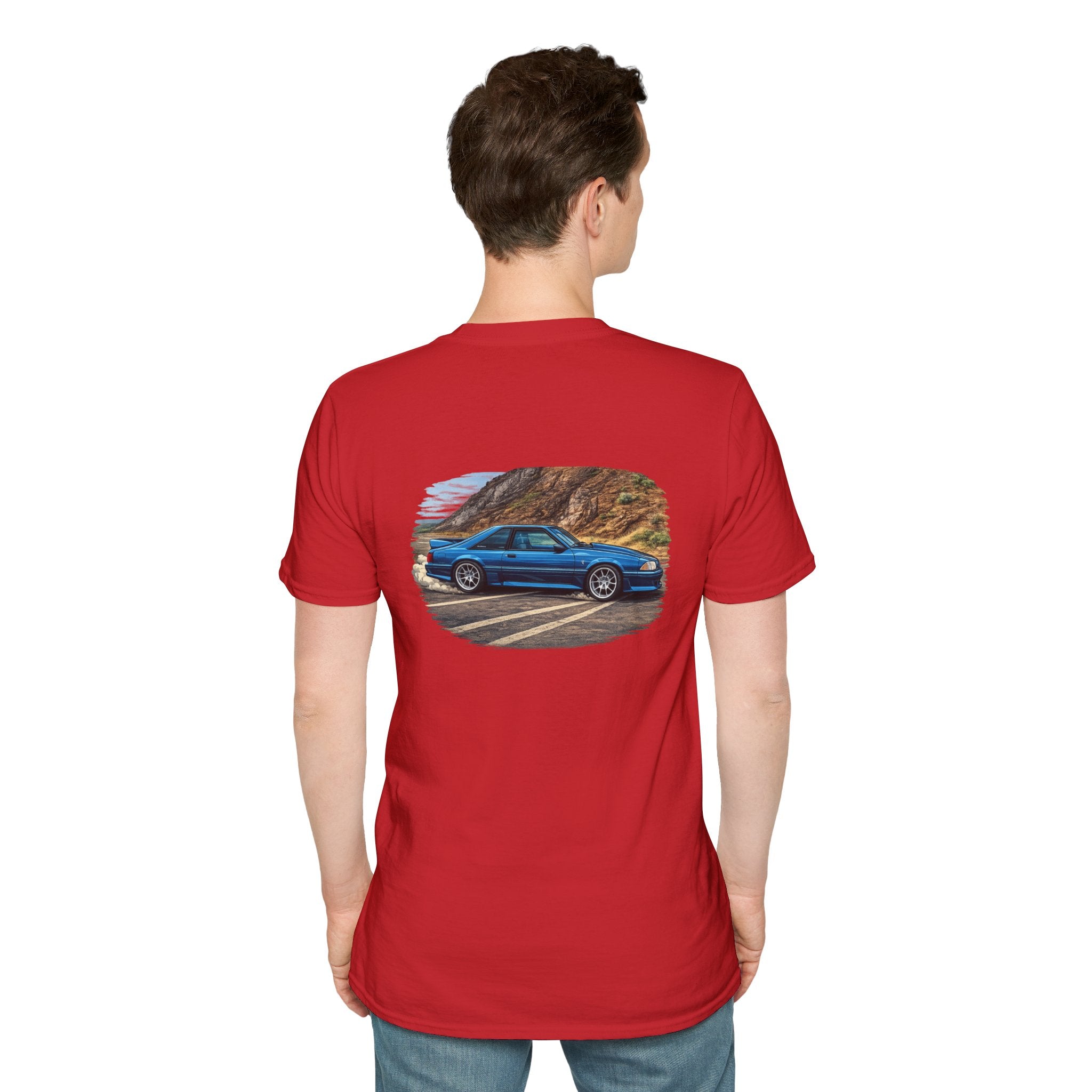 Foxbody Blue T-Shirt — Vintage Roadside Illustration Tee