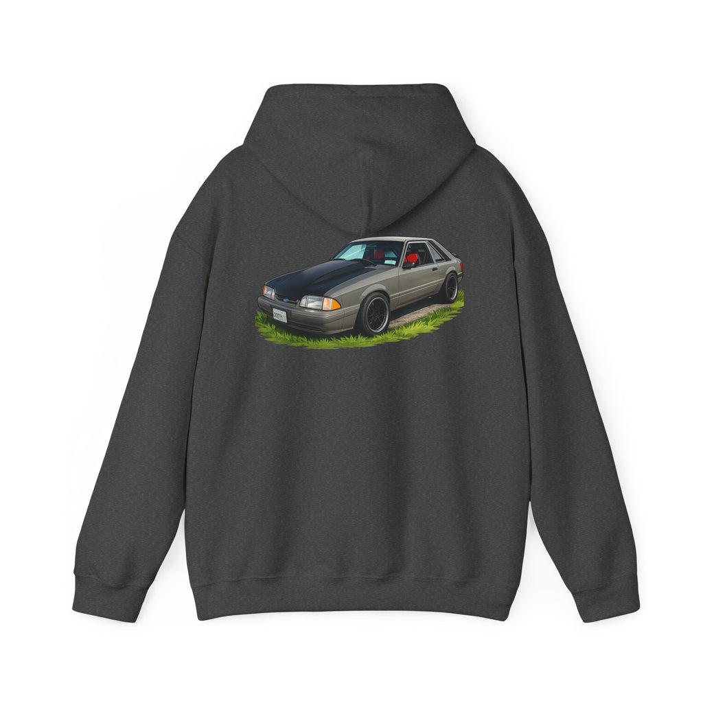 Classic Foxbody Mustang Hoodie – Vintage 1980s Muscle Car Sweatshirt