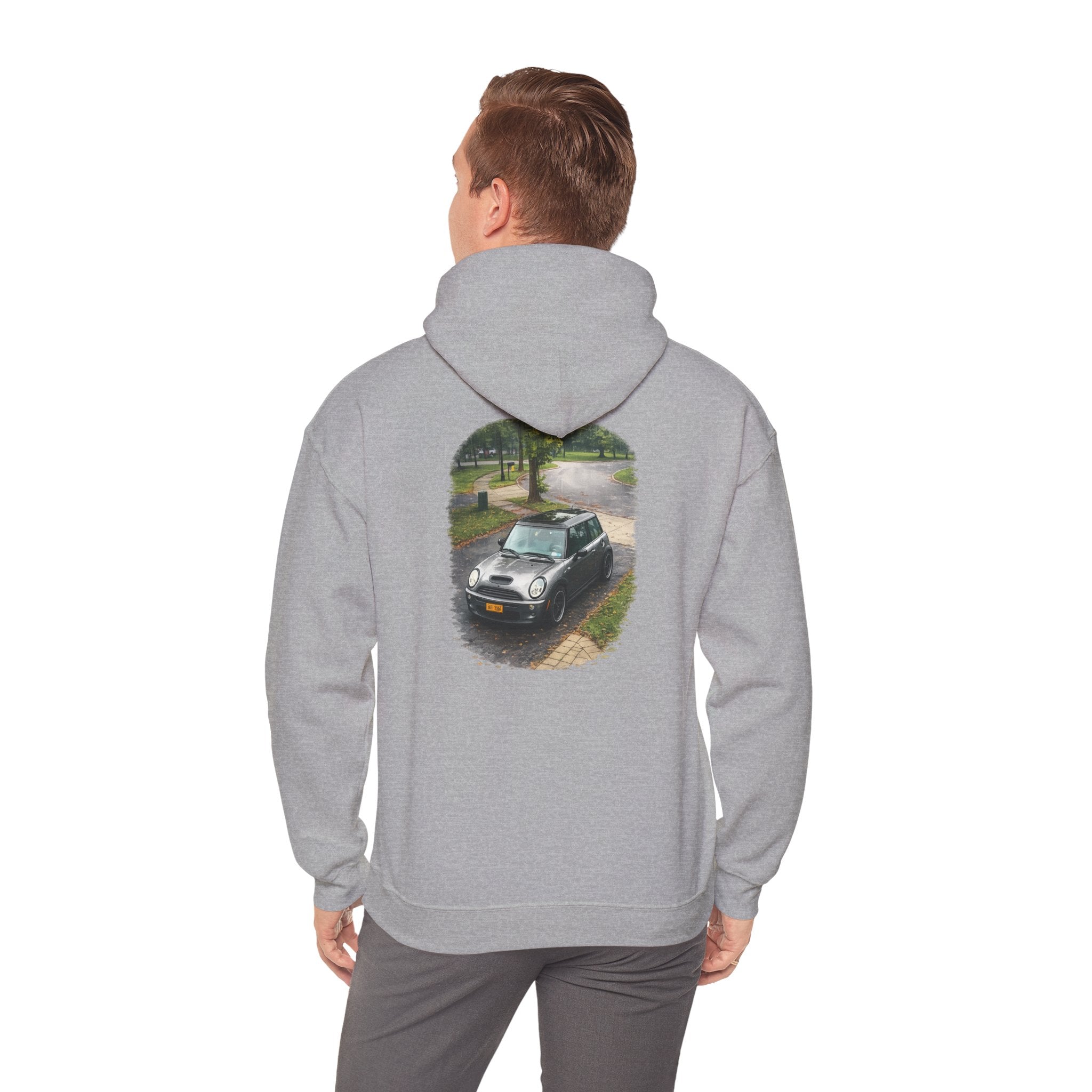 Mini Cooper Hoodie – Vintage Car Photo Print
