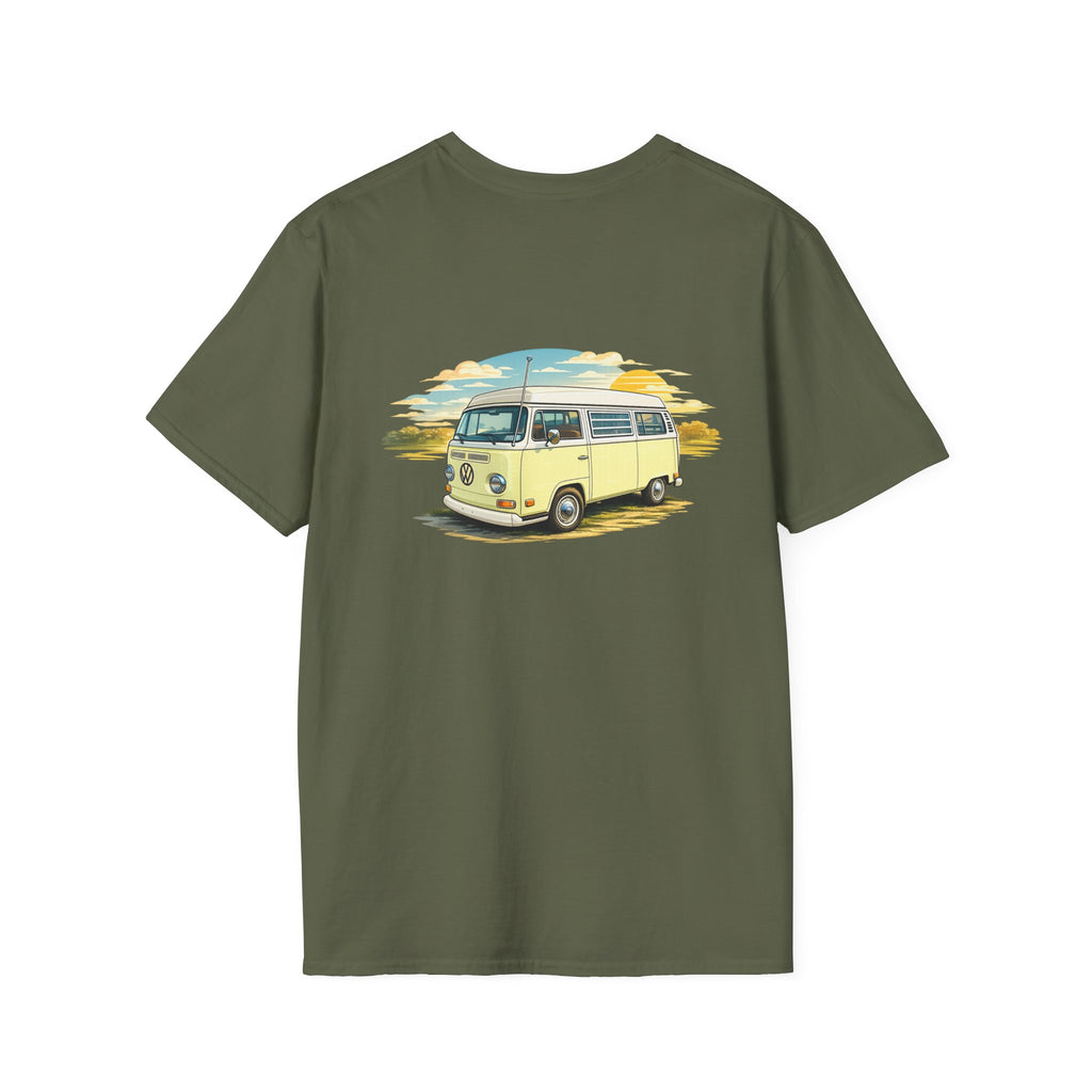 Retro VW Bus T-Shirt — Vintage Campervan Surf Graphic Tee