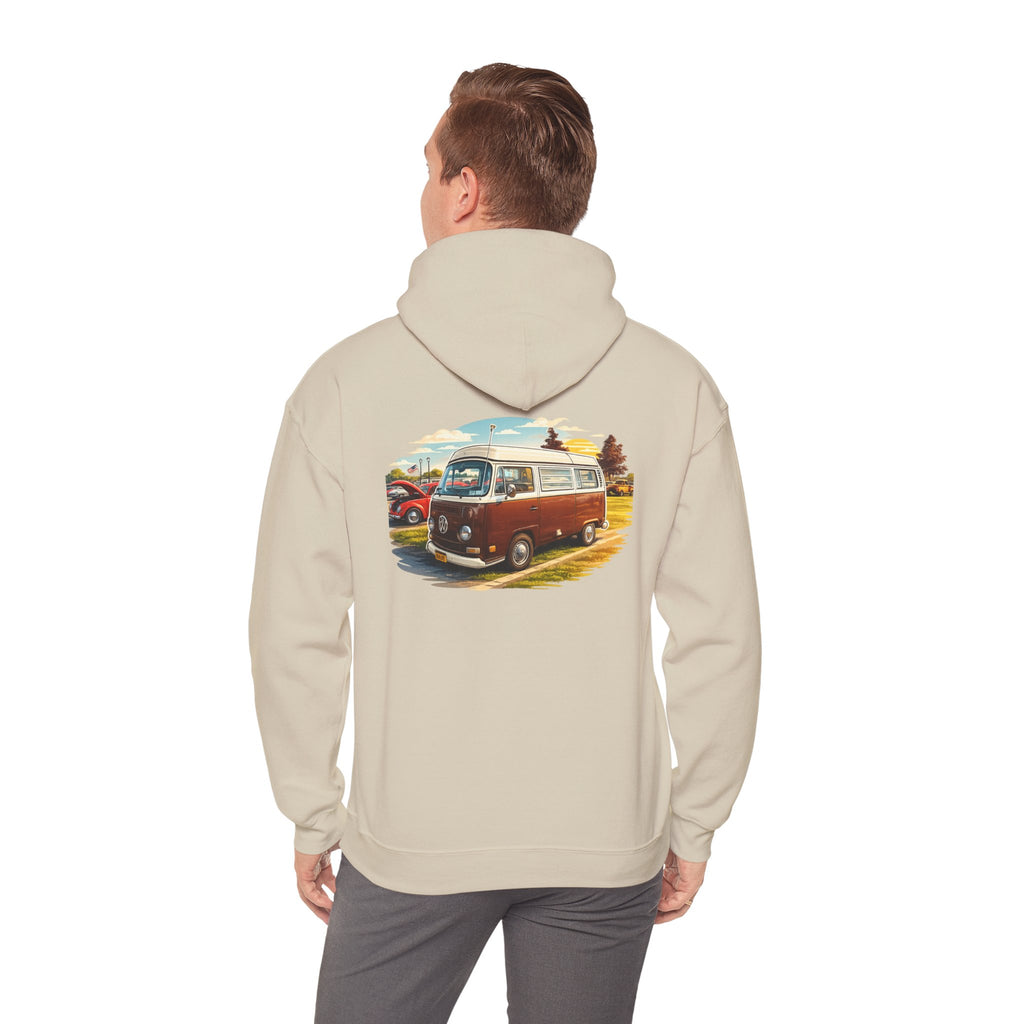 VW bus back print hoodie