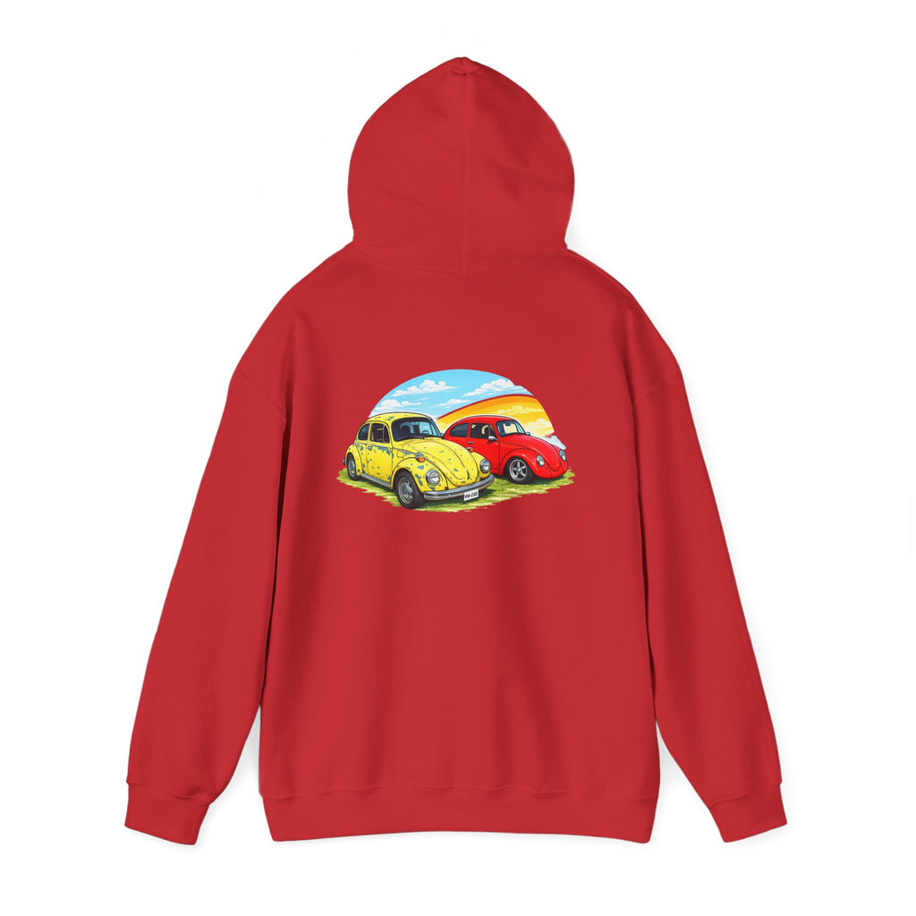 Classic VW Beetle Sunset Hoodie — Vintage Car Graphic Pullover