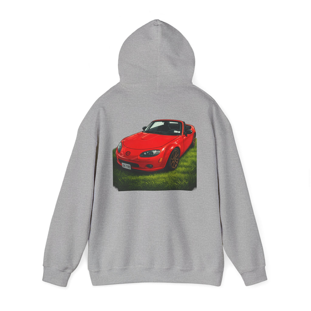 Car Hoodie — Red Sports Convertible Graphic Pullover