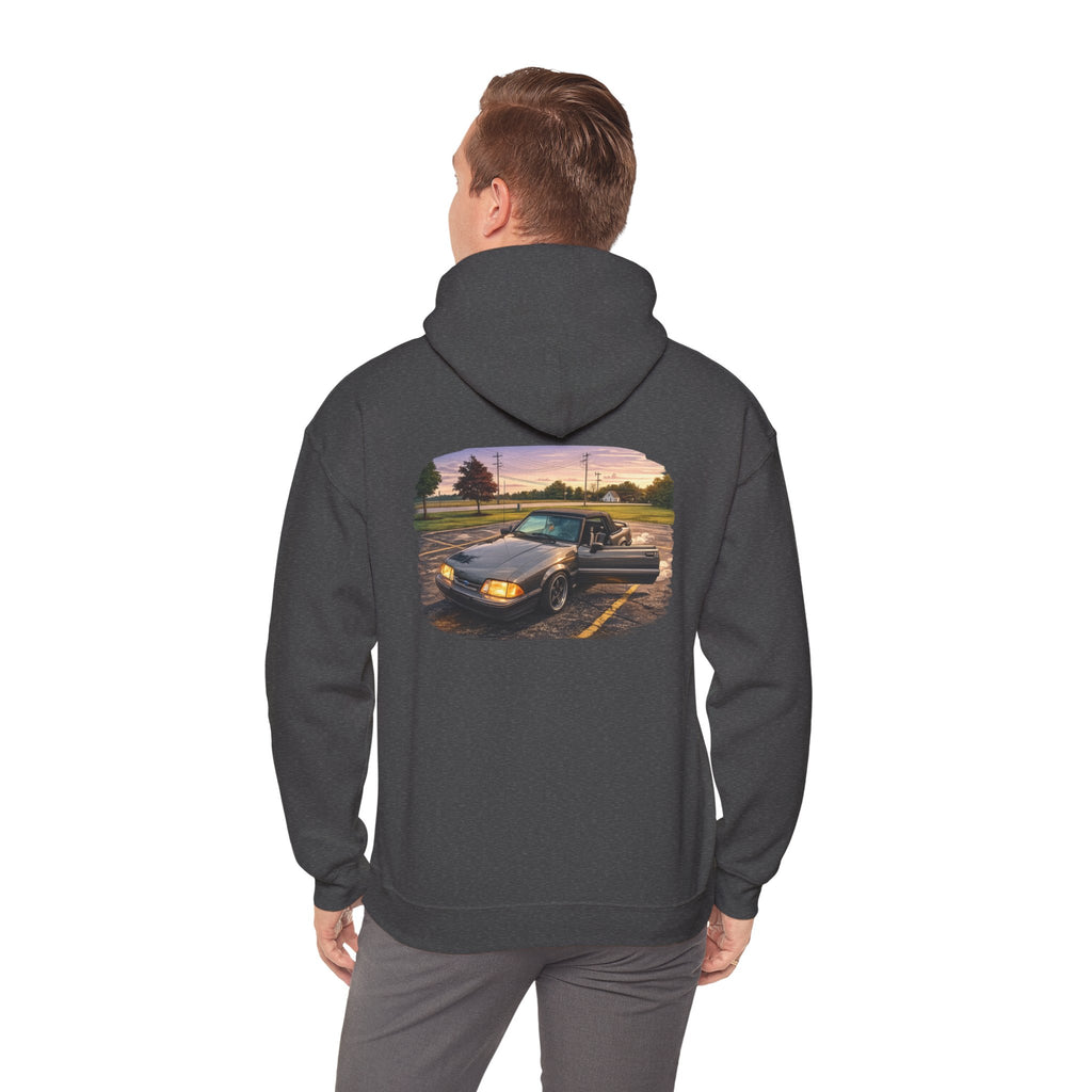 Classic Truck Sunset Hoodie — Vintage Pickup Scenic Graphic Sweatshirt