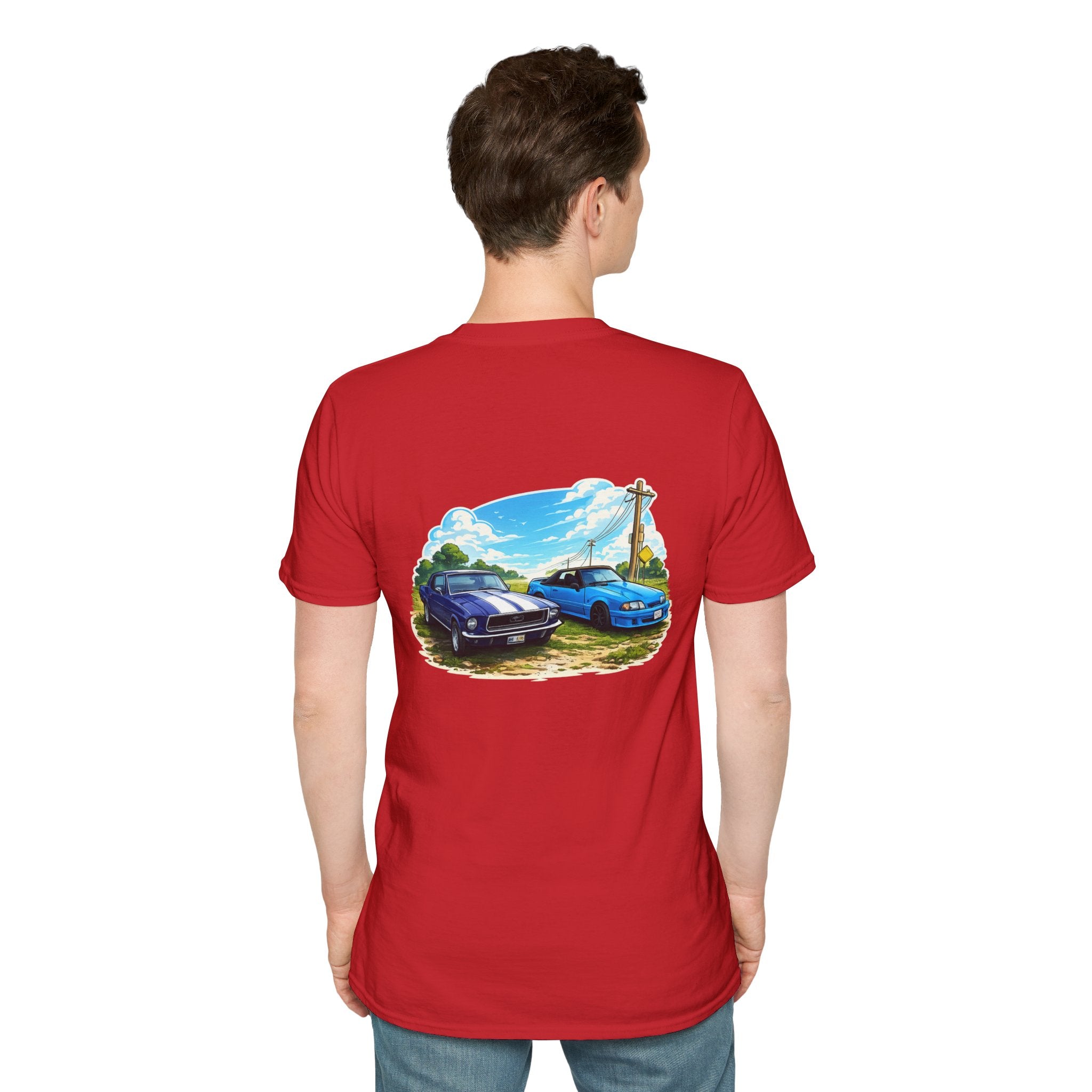 Foxbody and 69 mustang Back Print Tshirt
