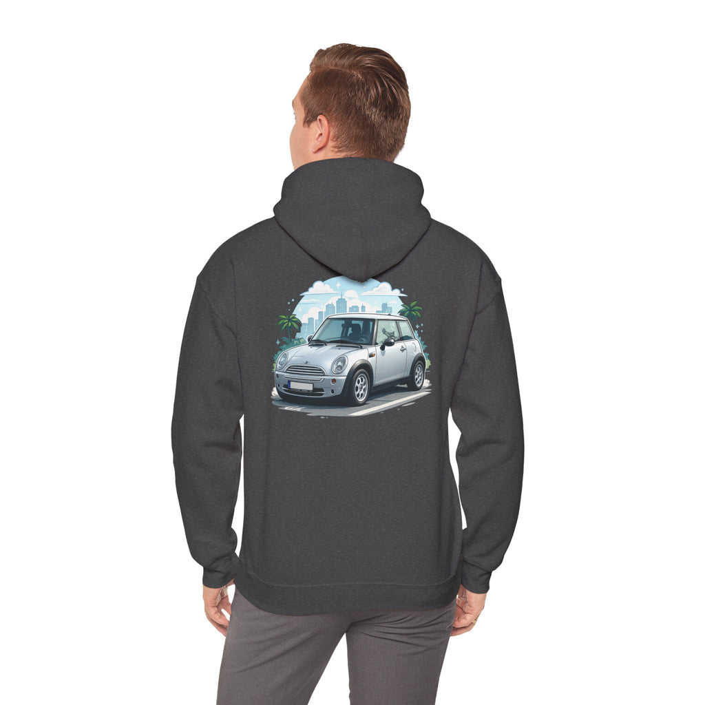 Mini Cooper Beach Hoodie – Vintage Coastal Car Pullover