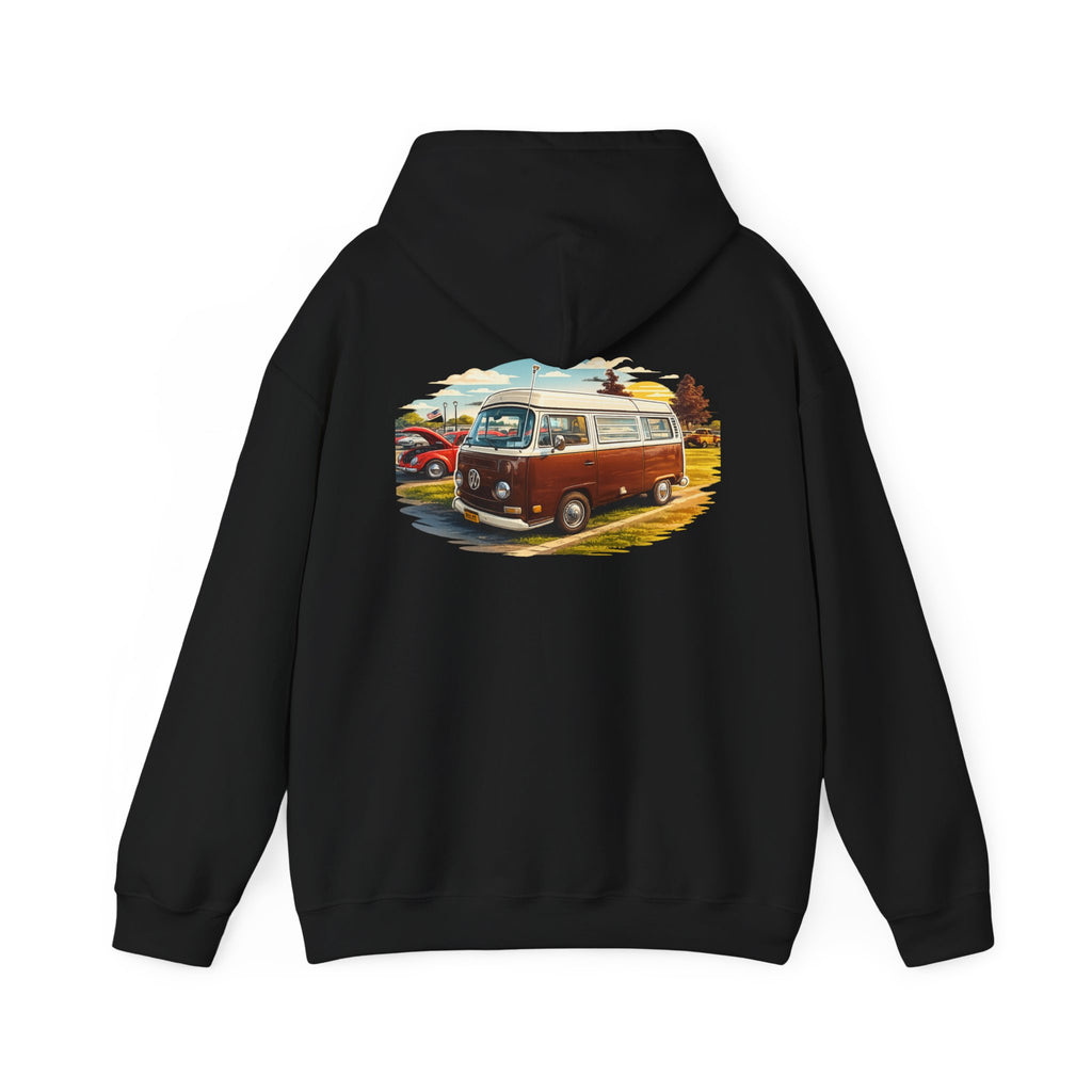 VW bus back print hoodie