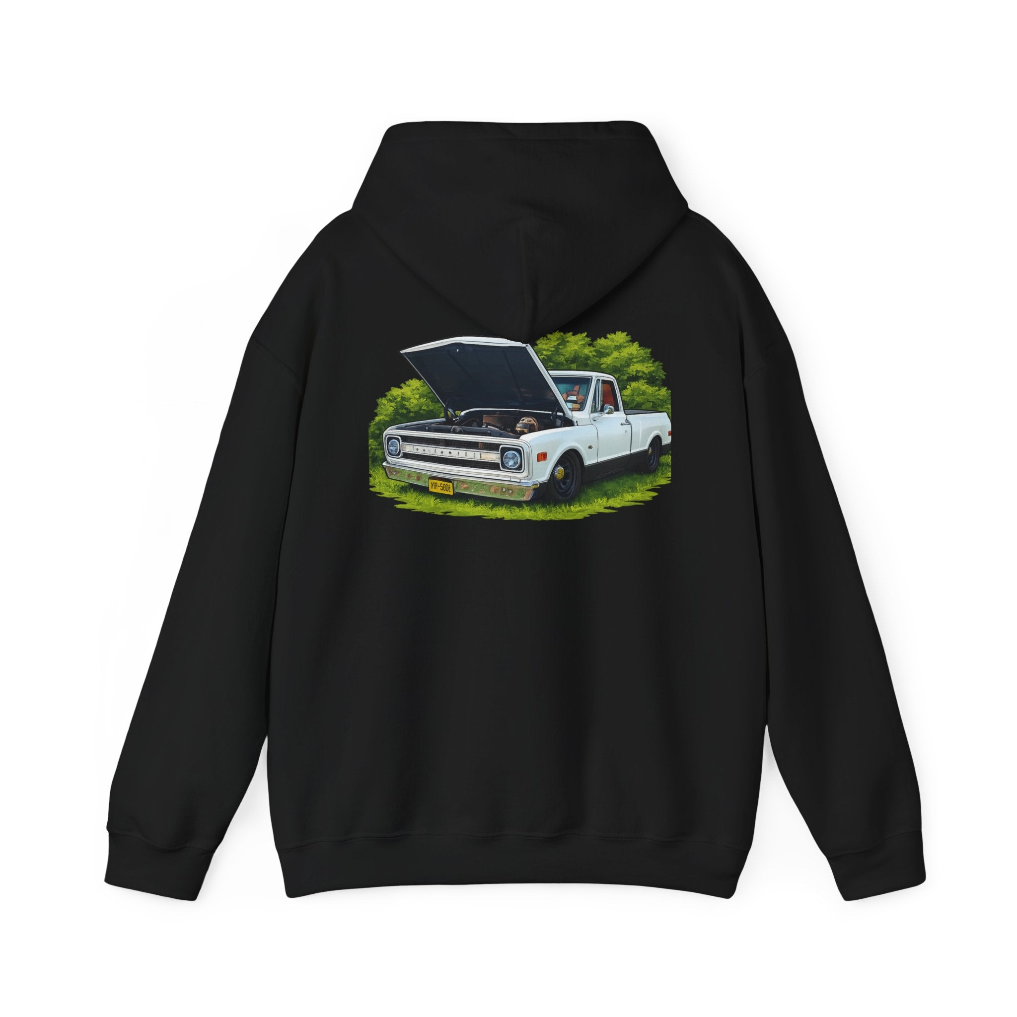 Vintage Pickup Truck Hoodie – Classic Bed-Up Truck Graphic Sweatshirt