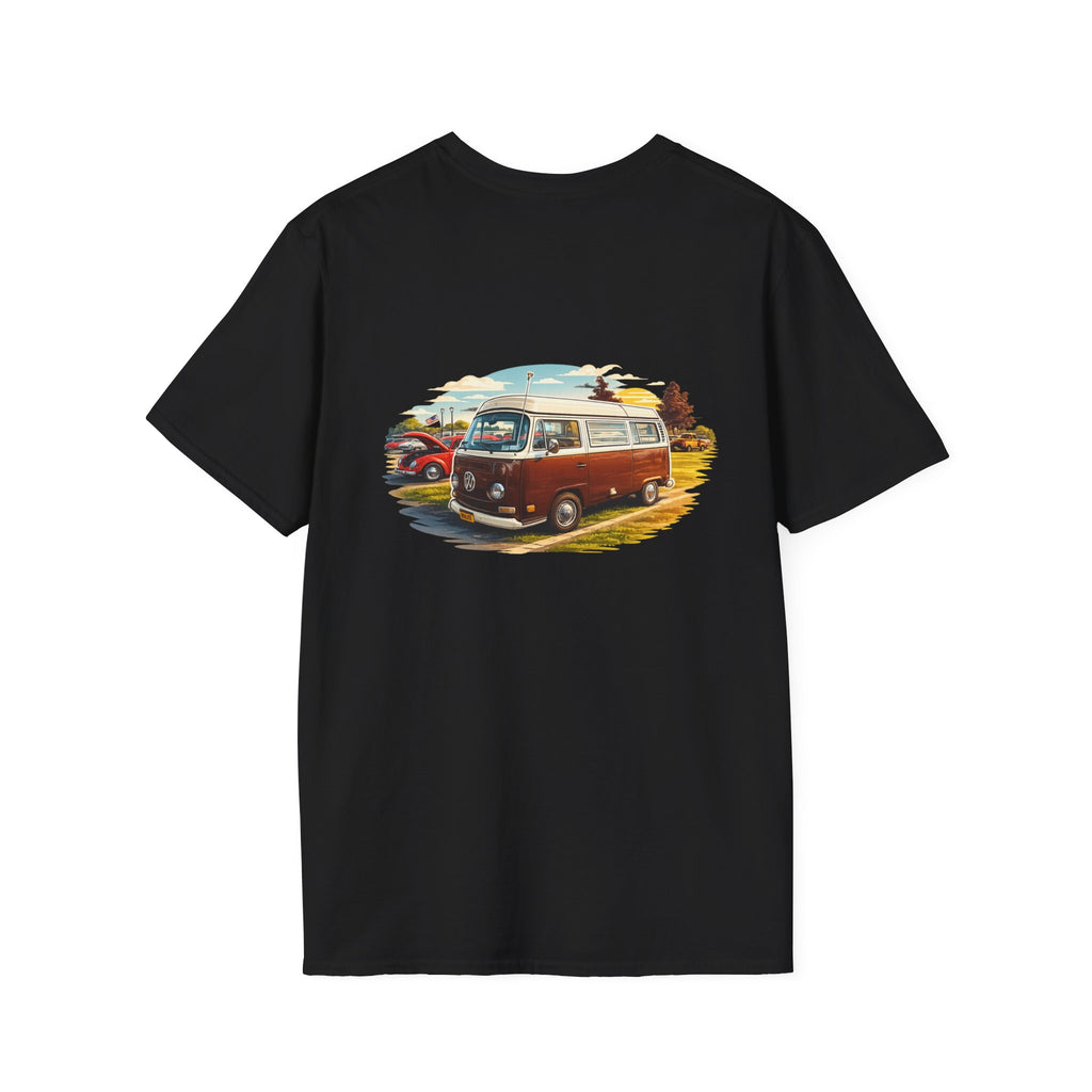 Vintage VW Camper T-Shirt — Retro Road Trip Van Graphic Tee