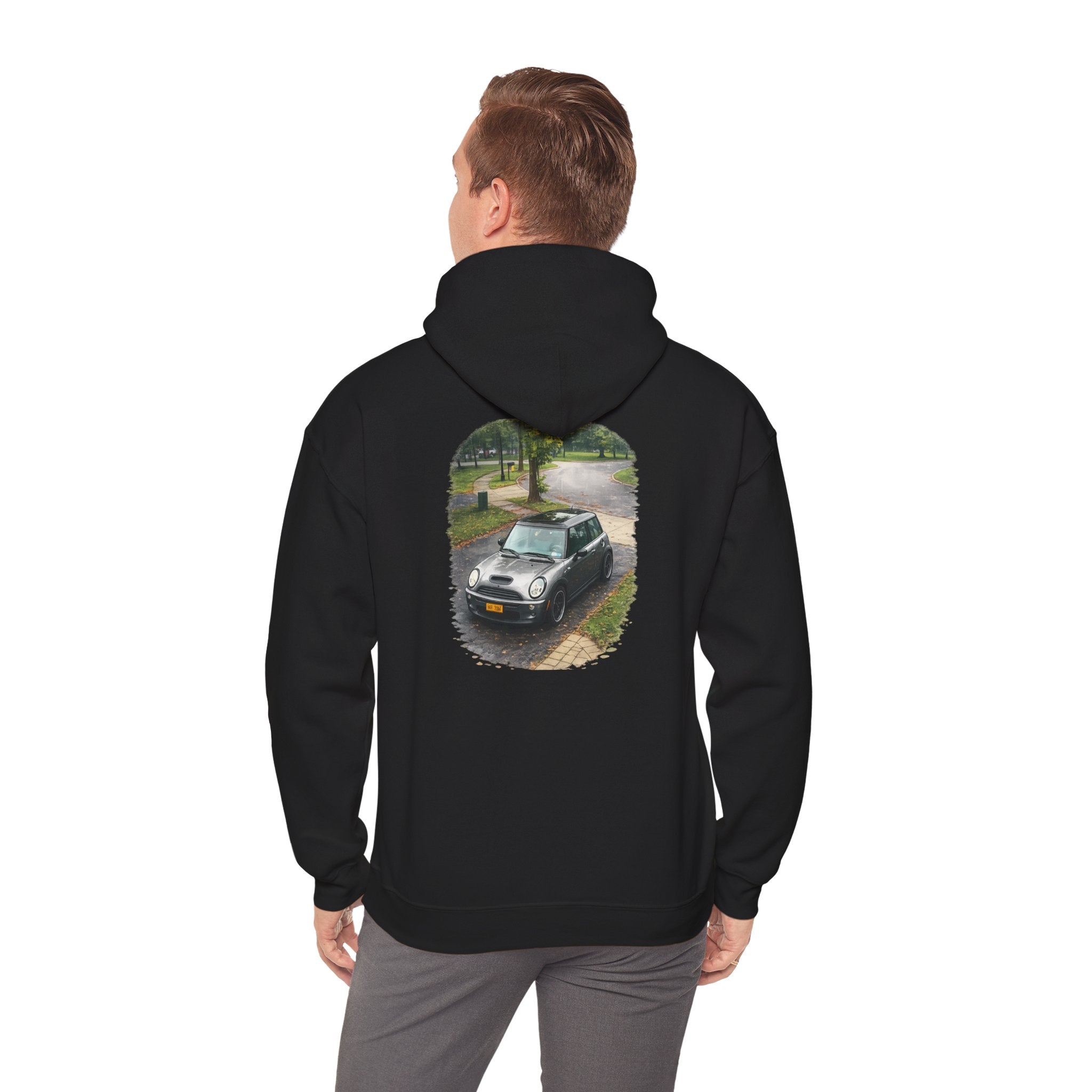 Mini Cooper Hoodie – Vintage Car Photo Print