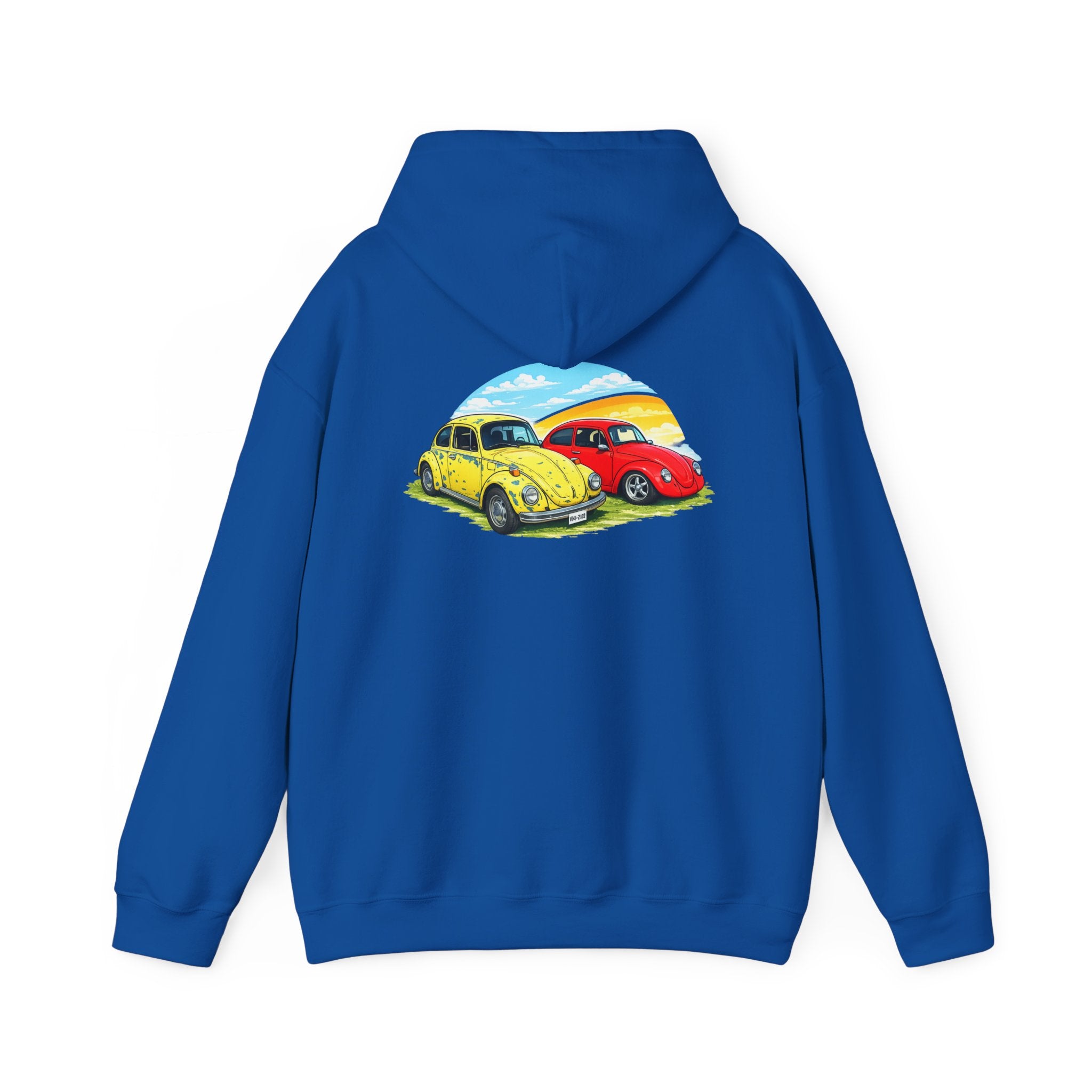 Classic VW Beetle Sunset Hoodie — Vintage Car Graphic Pullover