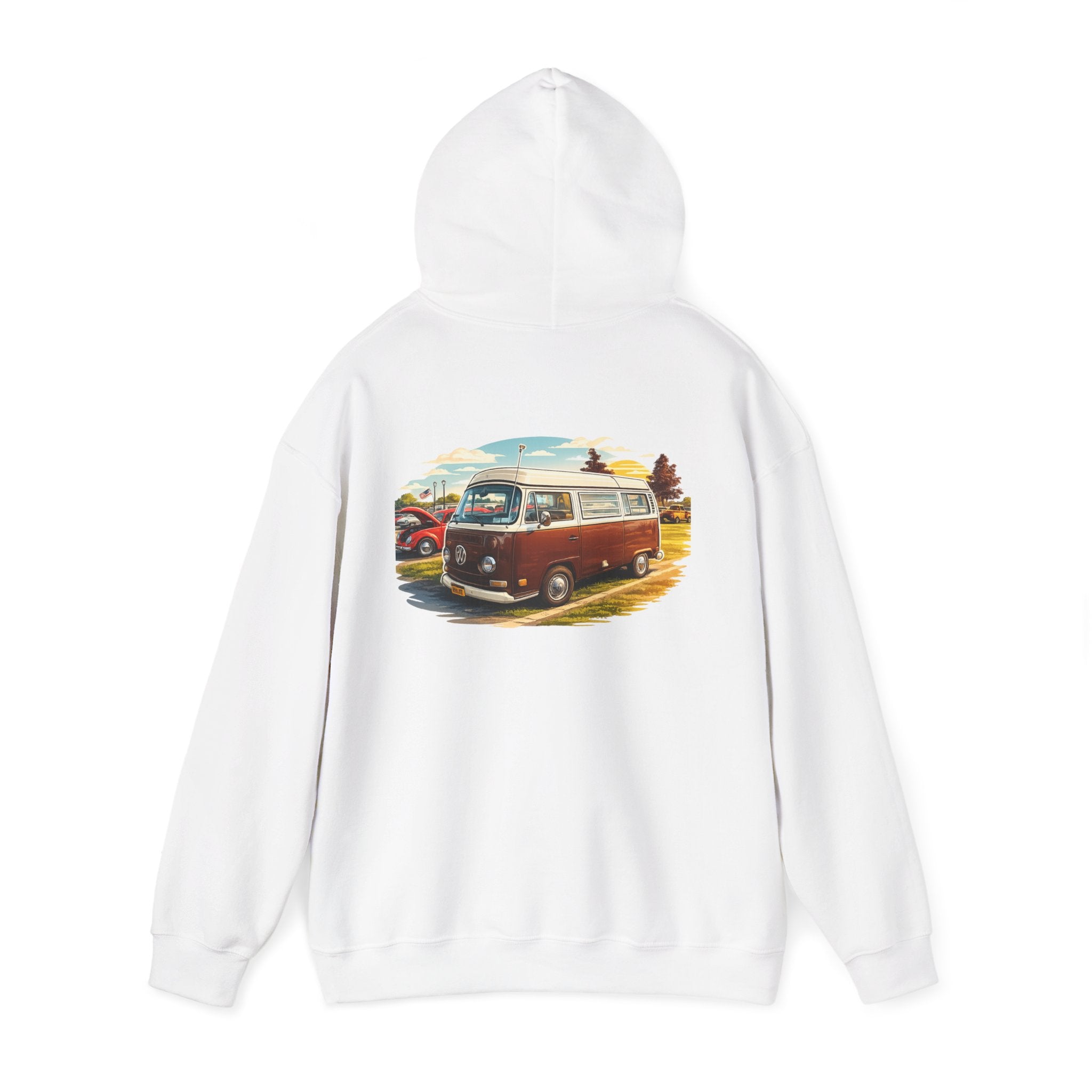 VW bus back print hoodie